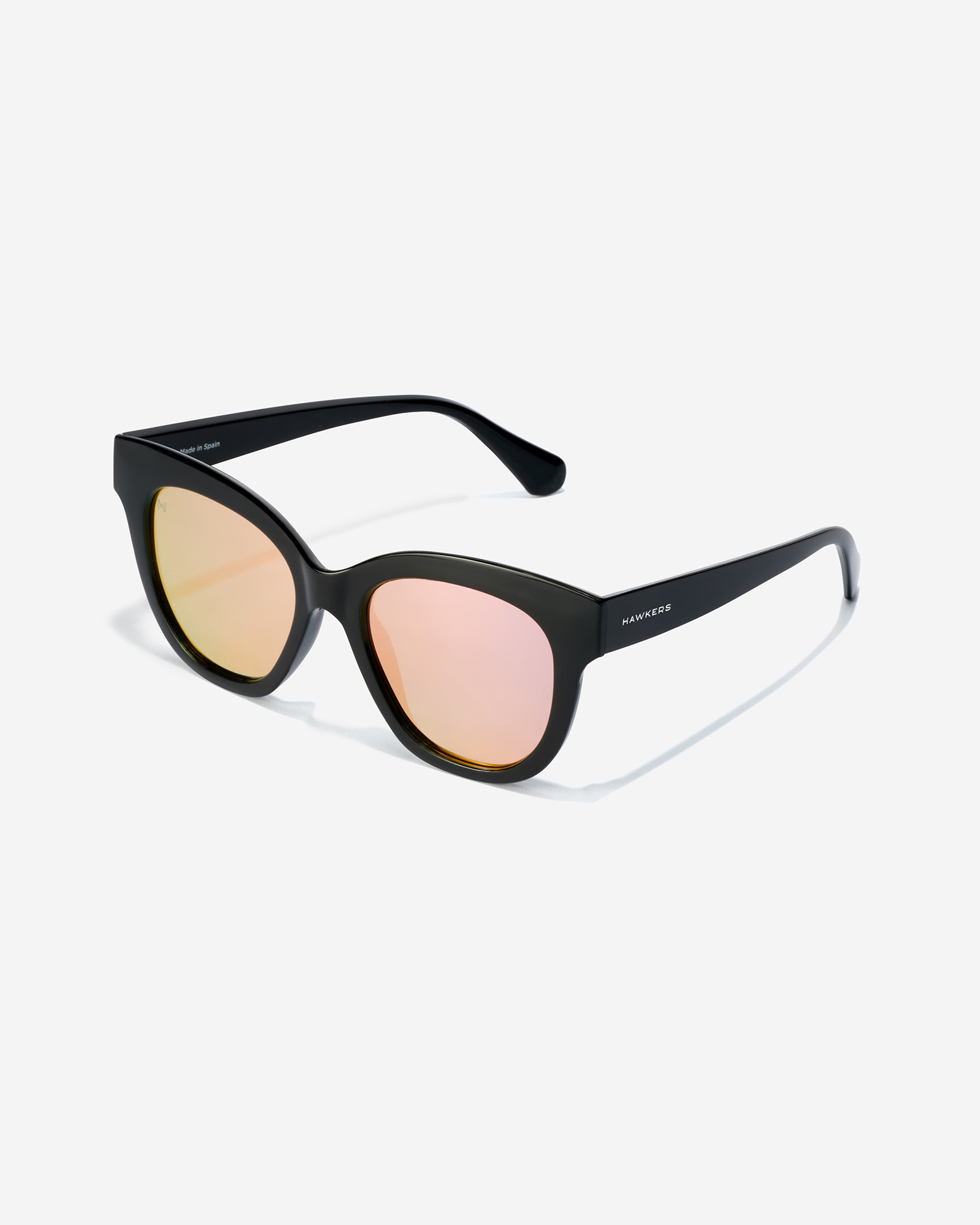 Hawkers - Audrey raw - polarized black rose gold Sunglasses for Men and Women Polarized