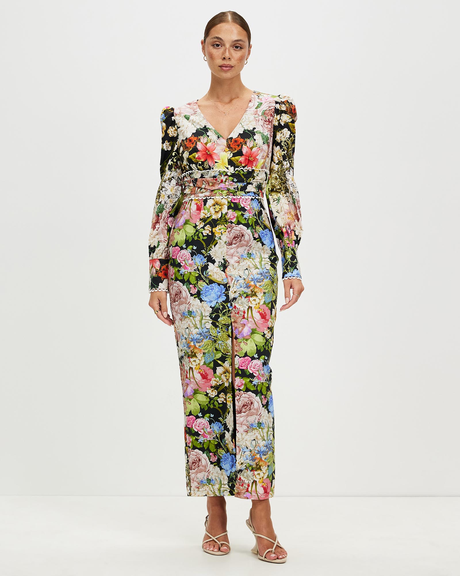 Romantic Flower Maxi Dress