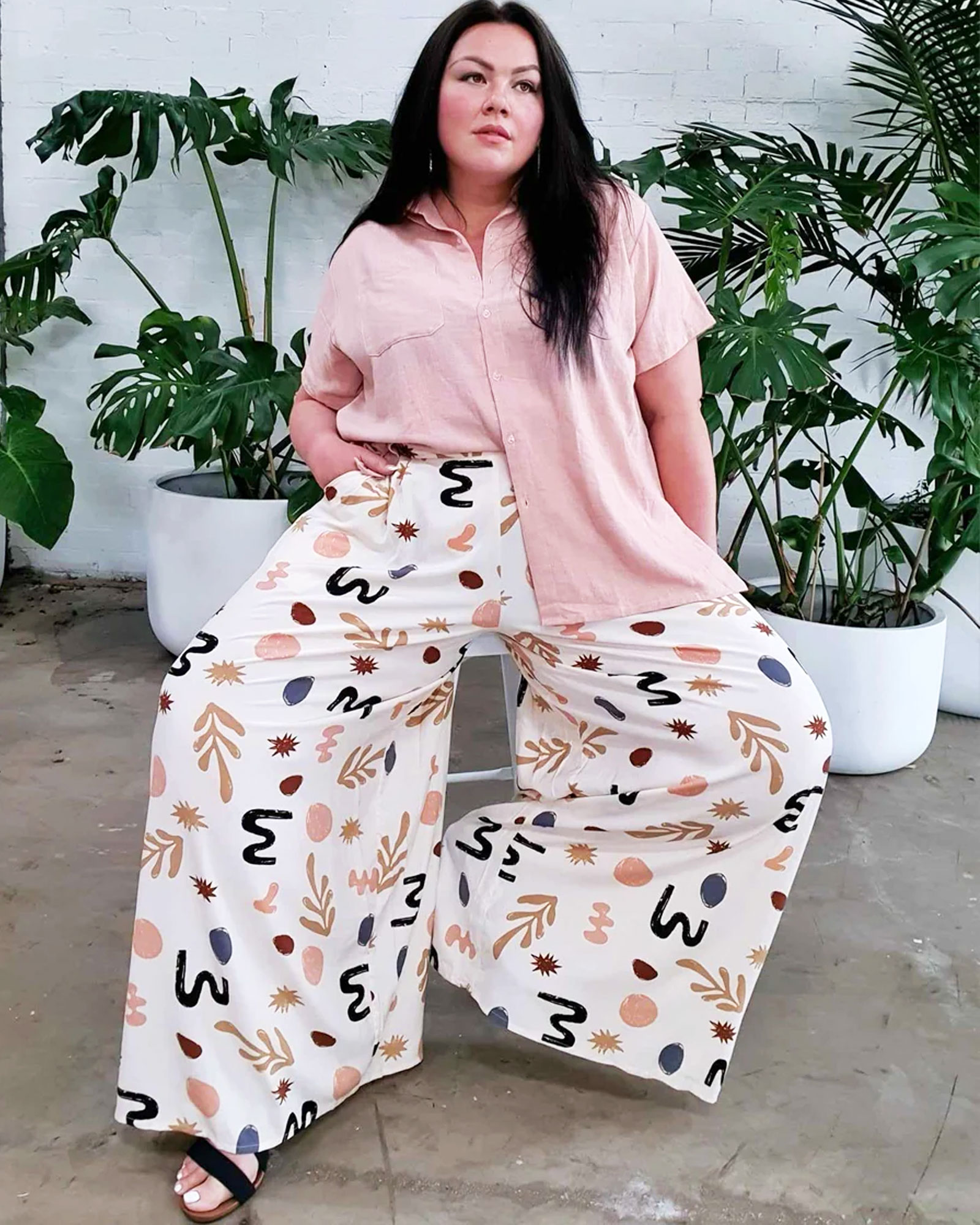 Palazzo Wide Leg Pants