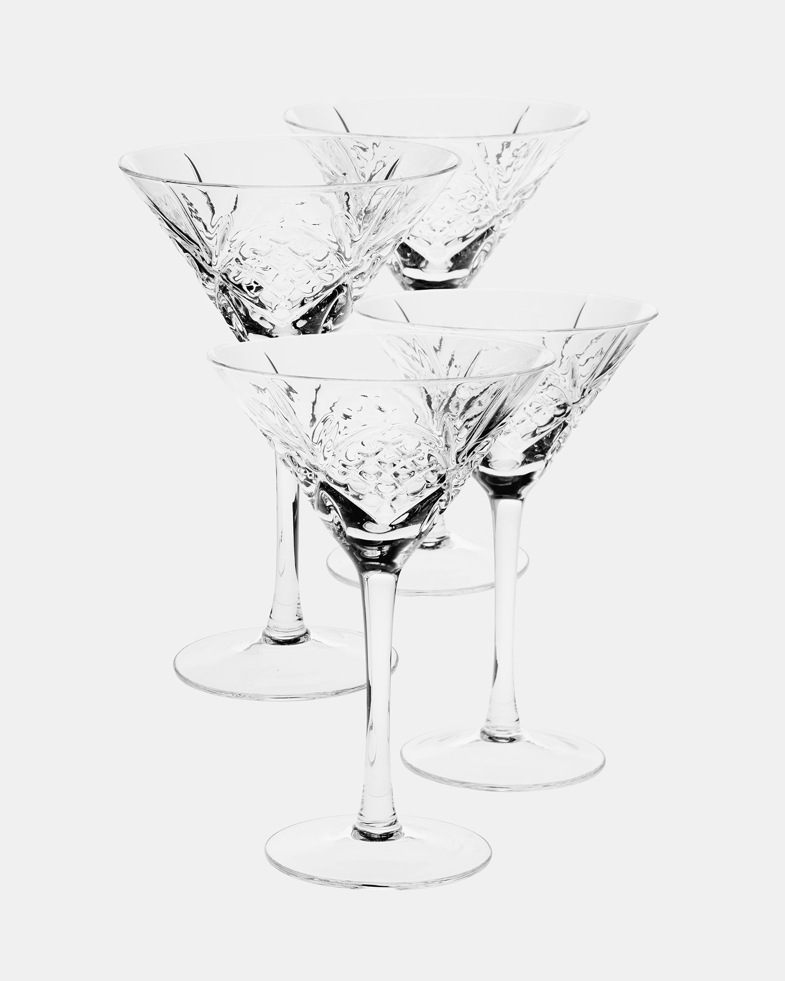 Jonnie Traditional 4-Piece Martini Glass Set