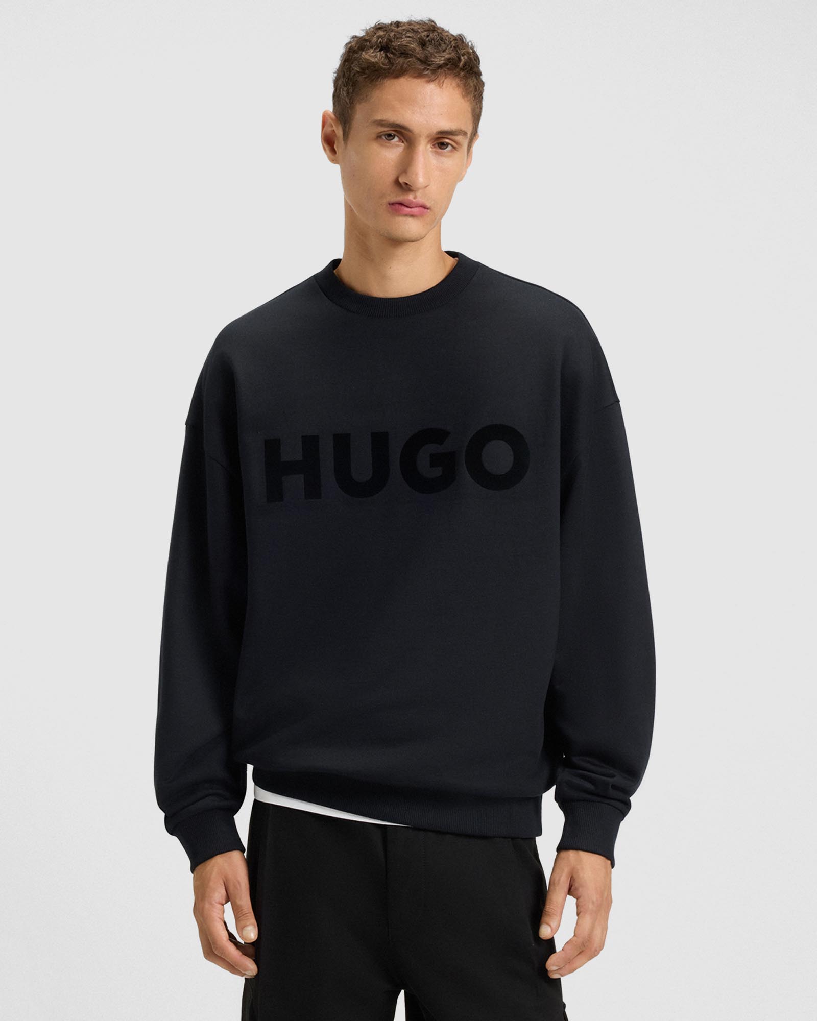 Oversized-Fit Sweatshirt in Cotton Terry With Tonal Logo