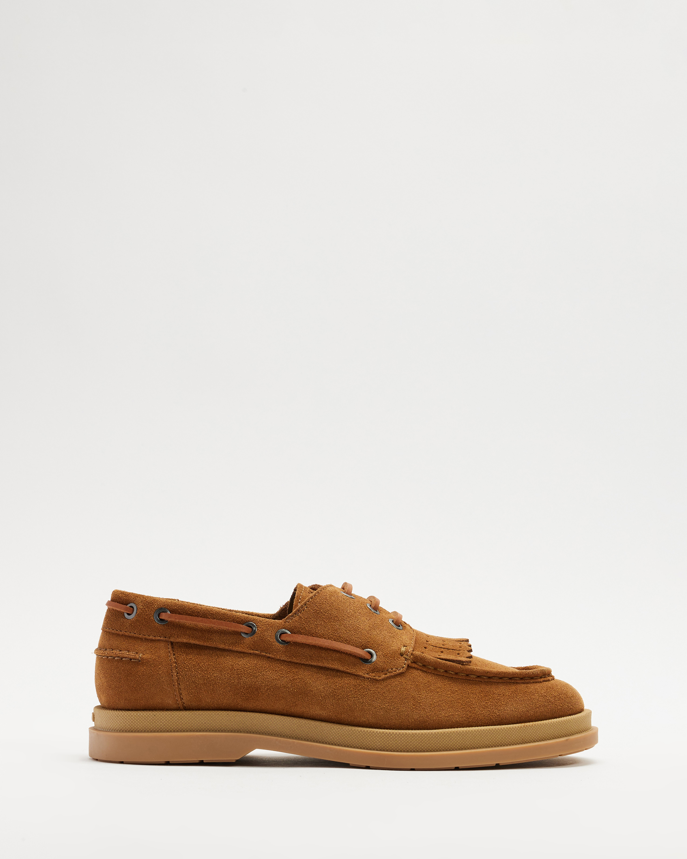 Chaol Moccassin Suede Boat Shoes - Men's