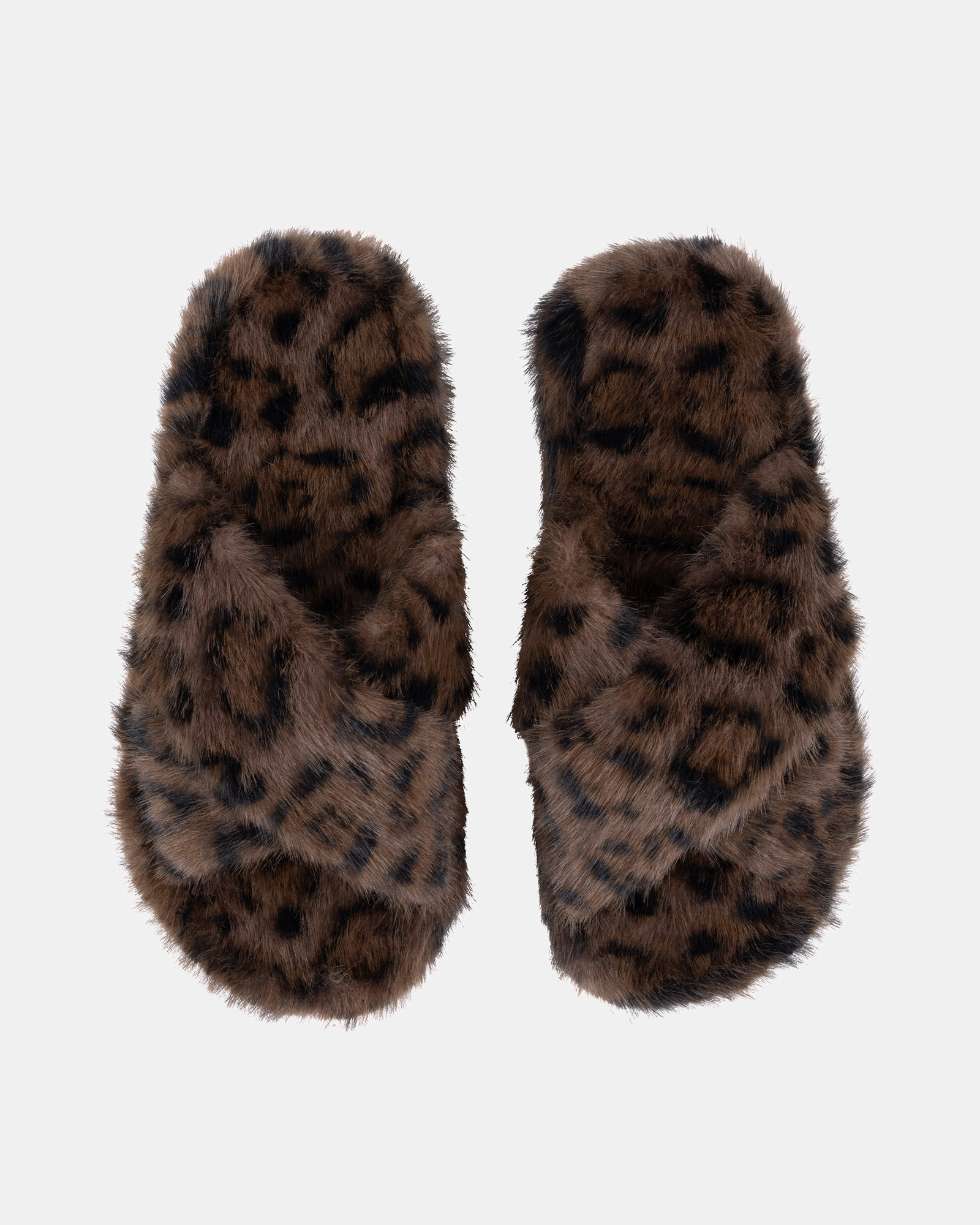 Kate Fake Fur Crossed Slides