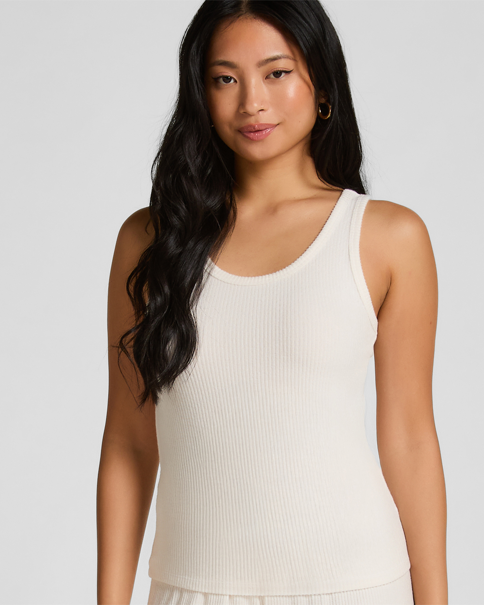 Brushed Rib Jersey Singlet