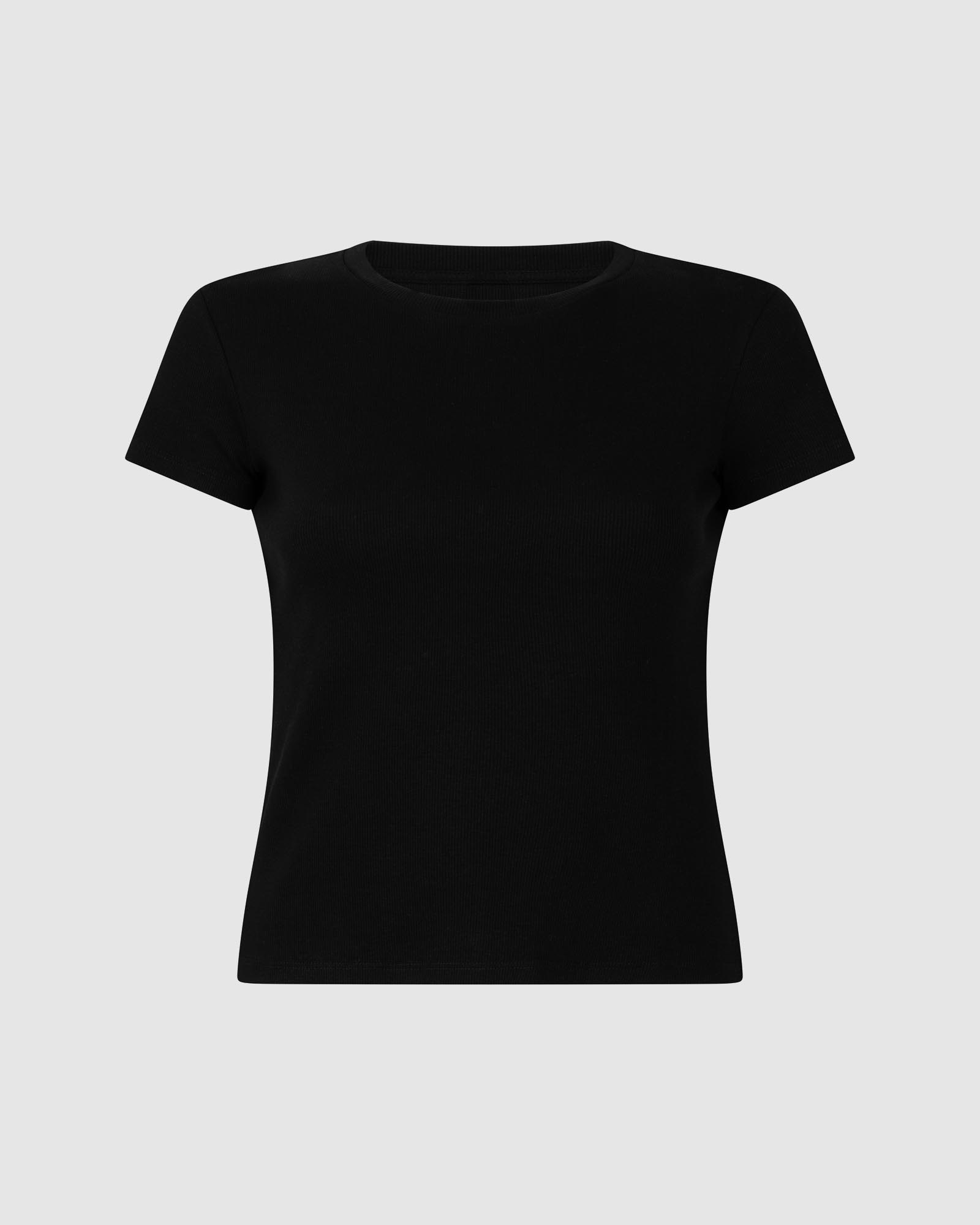 Short Sleeve Cotton Rib Top
