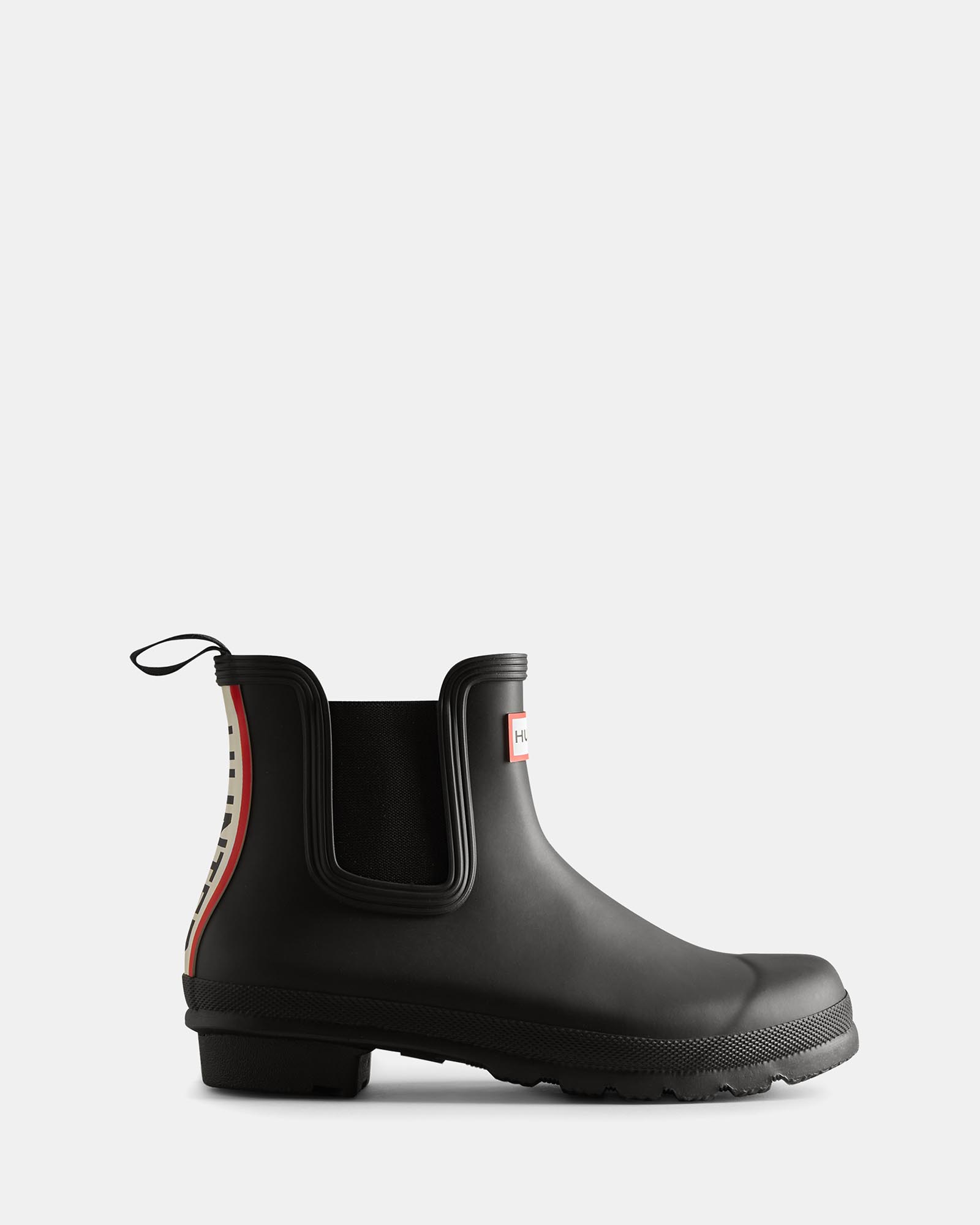 Original Chelsea Hunter Tri Colour Logo Backstrap Boots - Women's