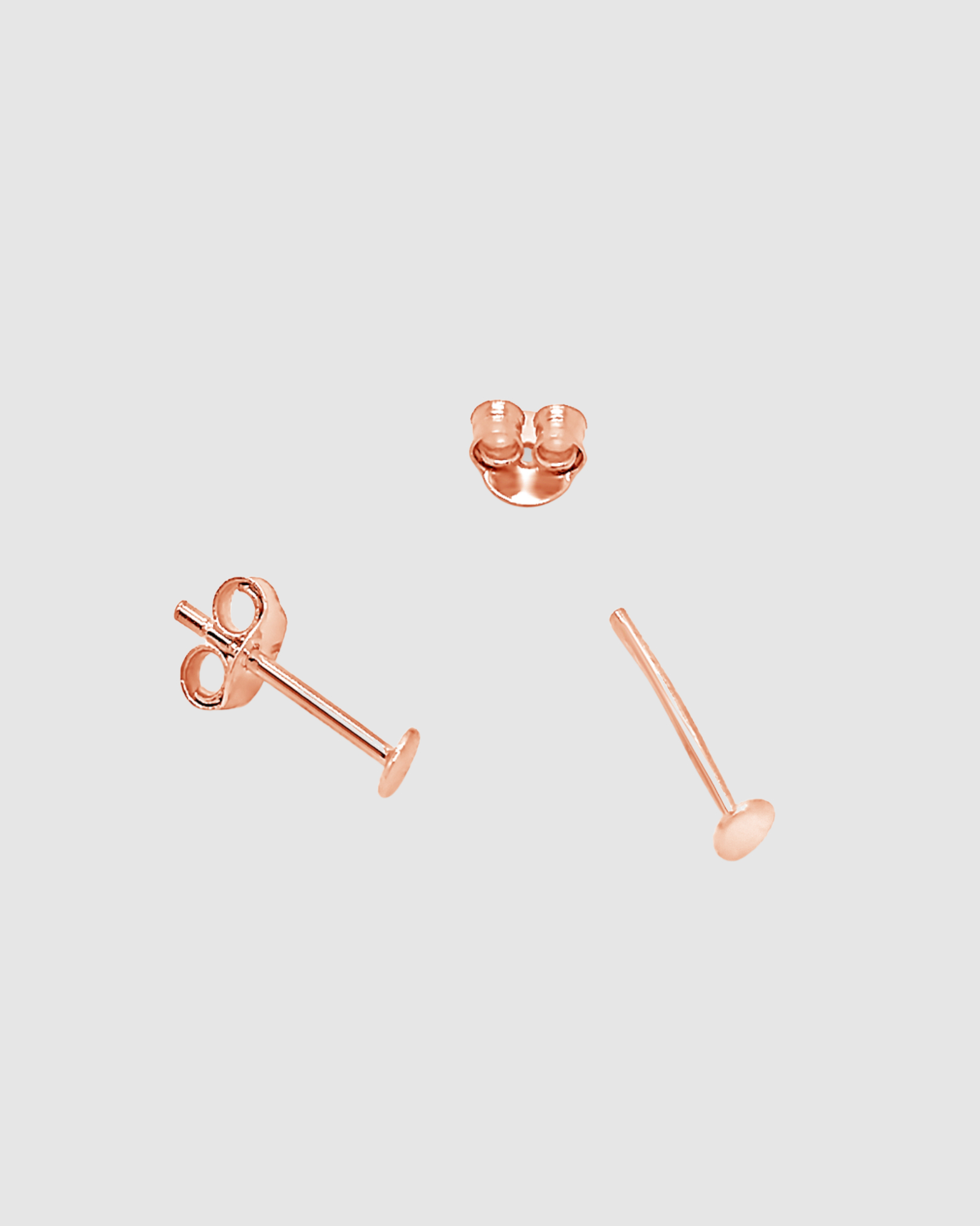 Tiny Rose Gold Dot Studs