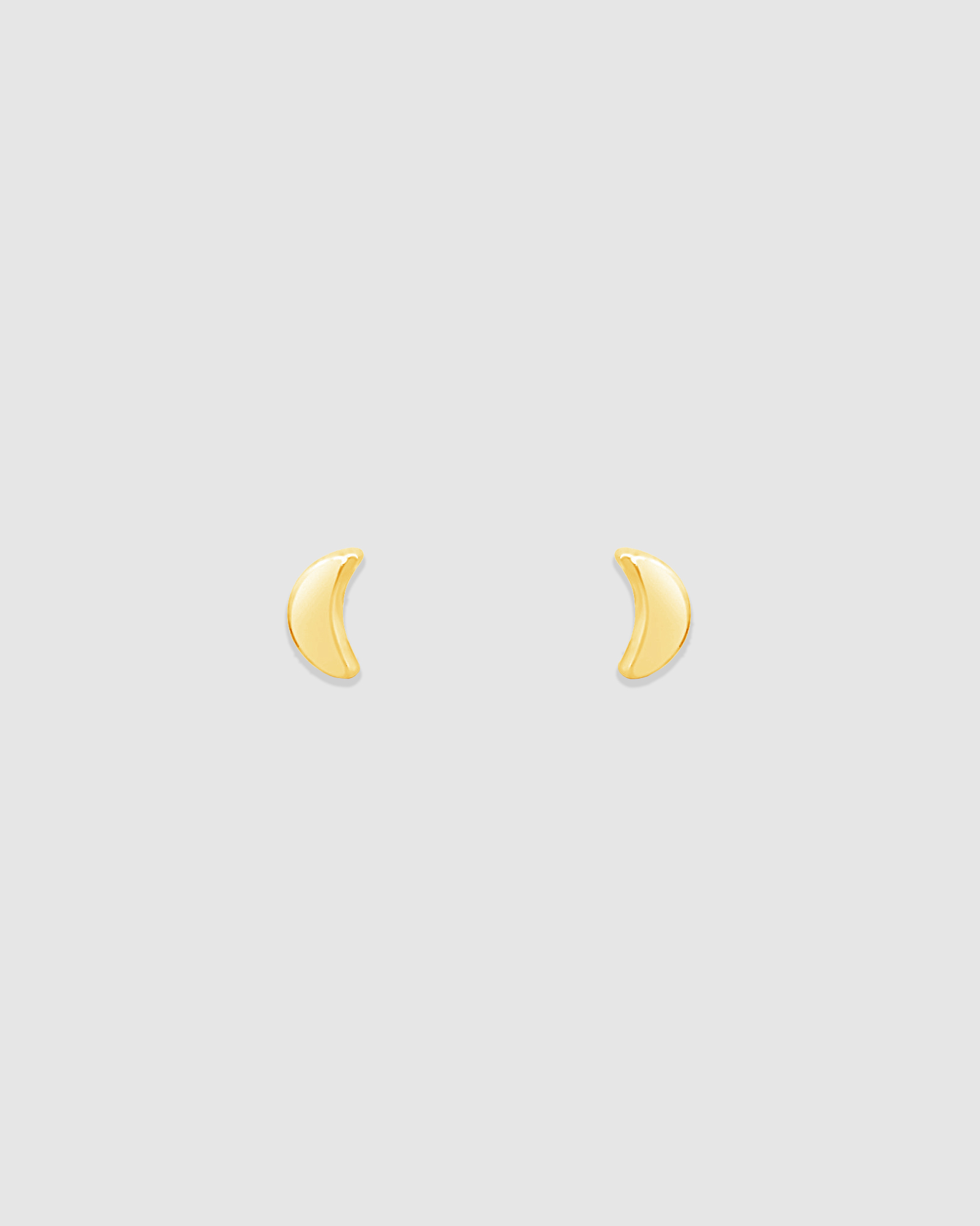 Mini Moon Earrings Gold