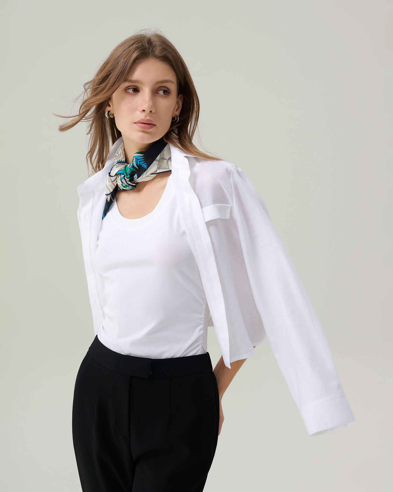 Lilah Linen Button Down Top