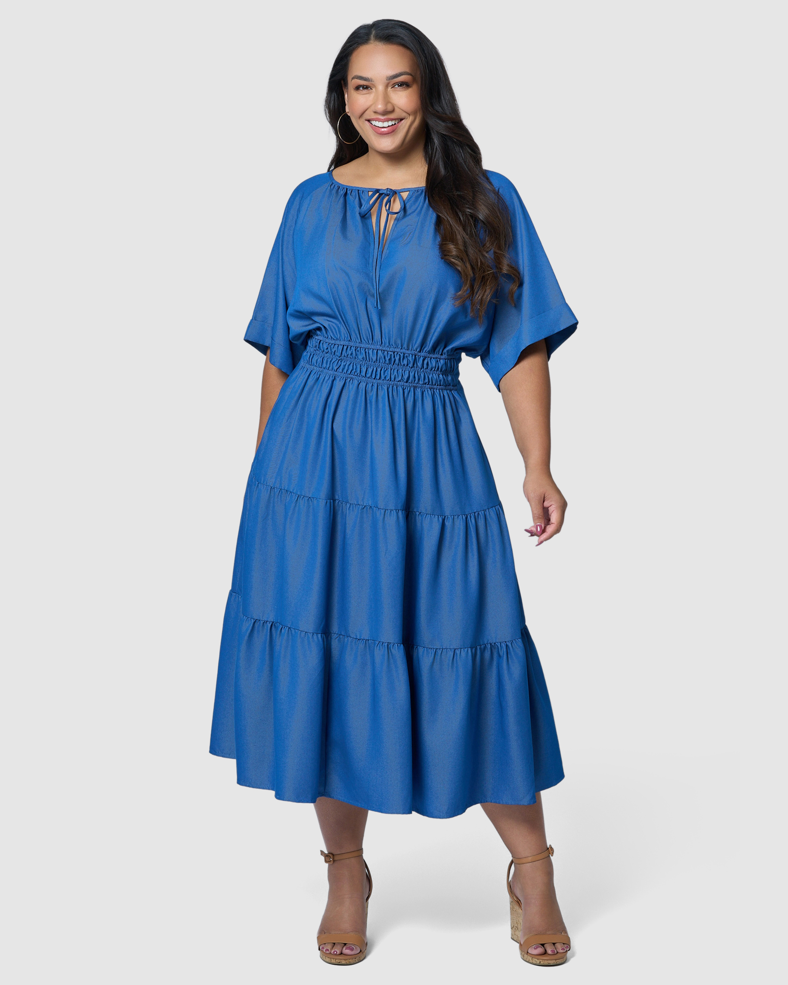Skye Chambray Midi Dress