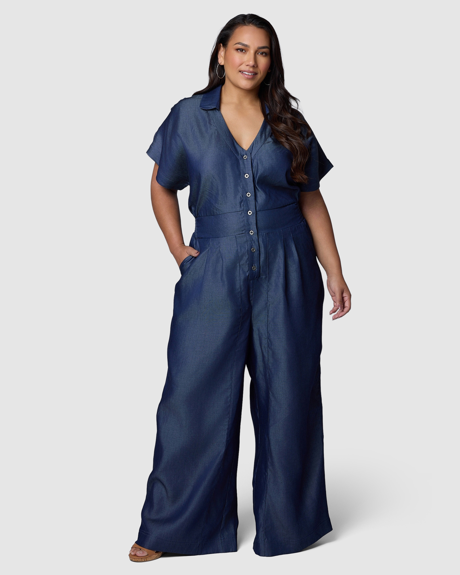 Eve Chambray Jumpsuit
