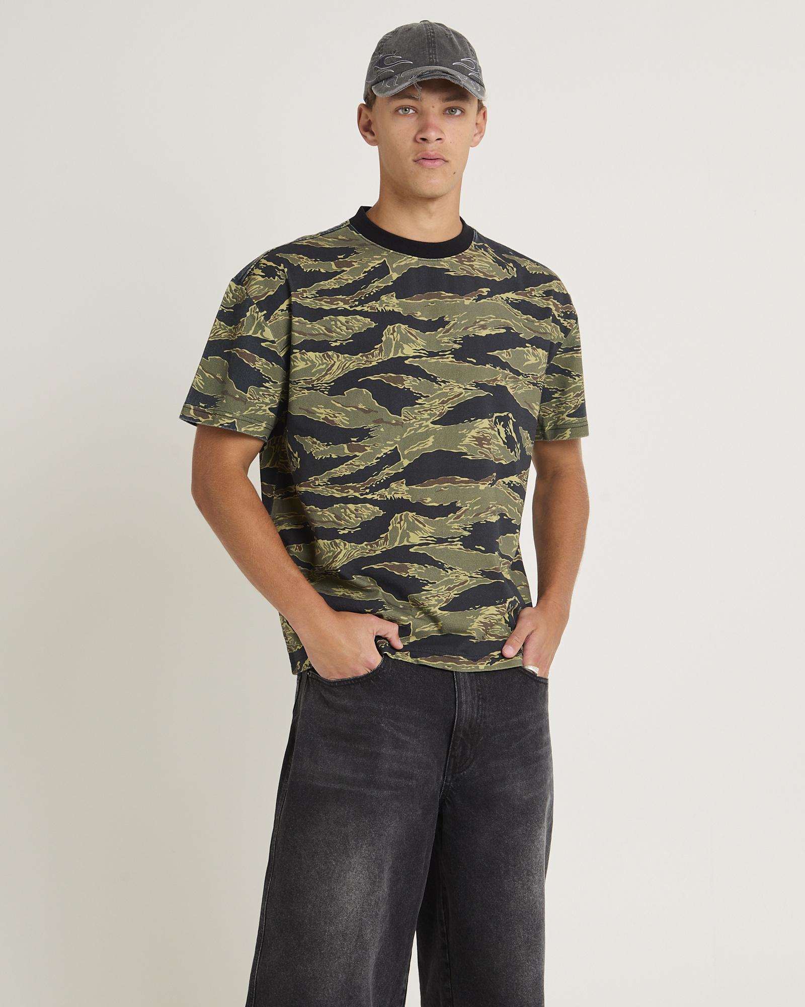 Tiger Camo Cropped T-Shirt