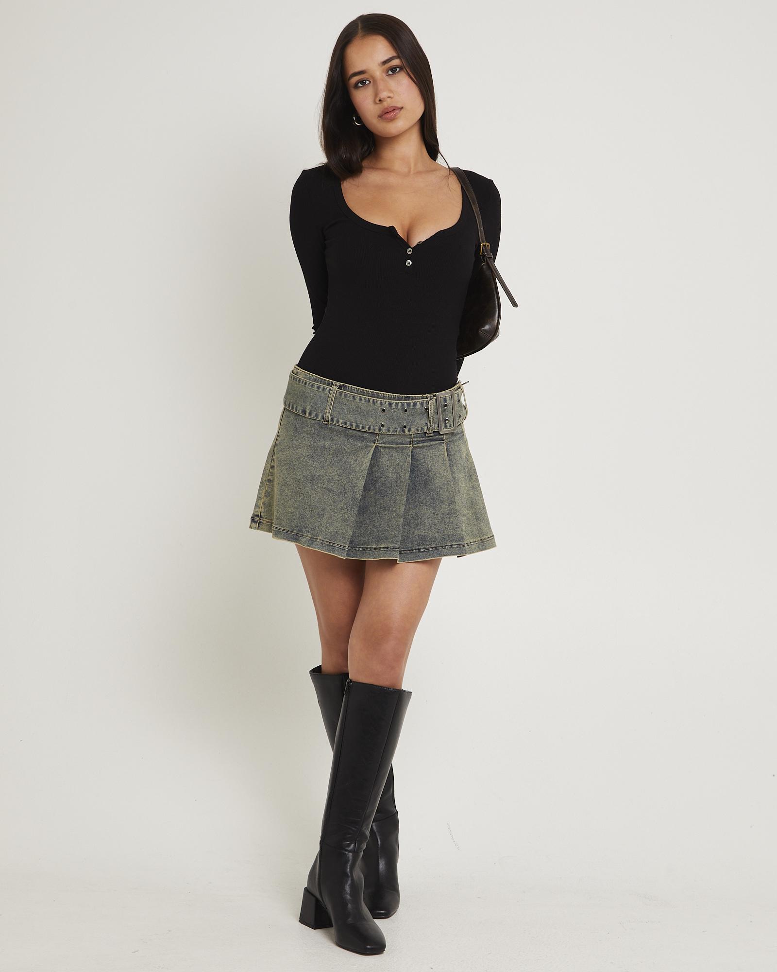 Autry Pleat Mini Skirt