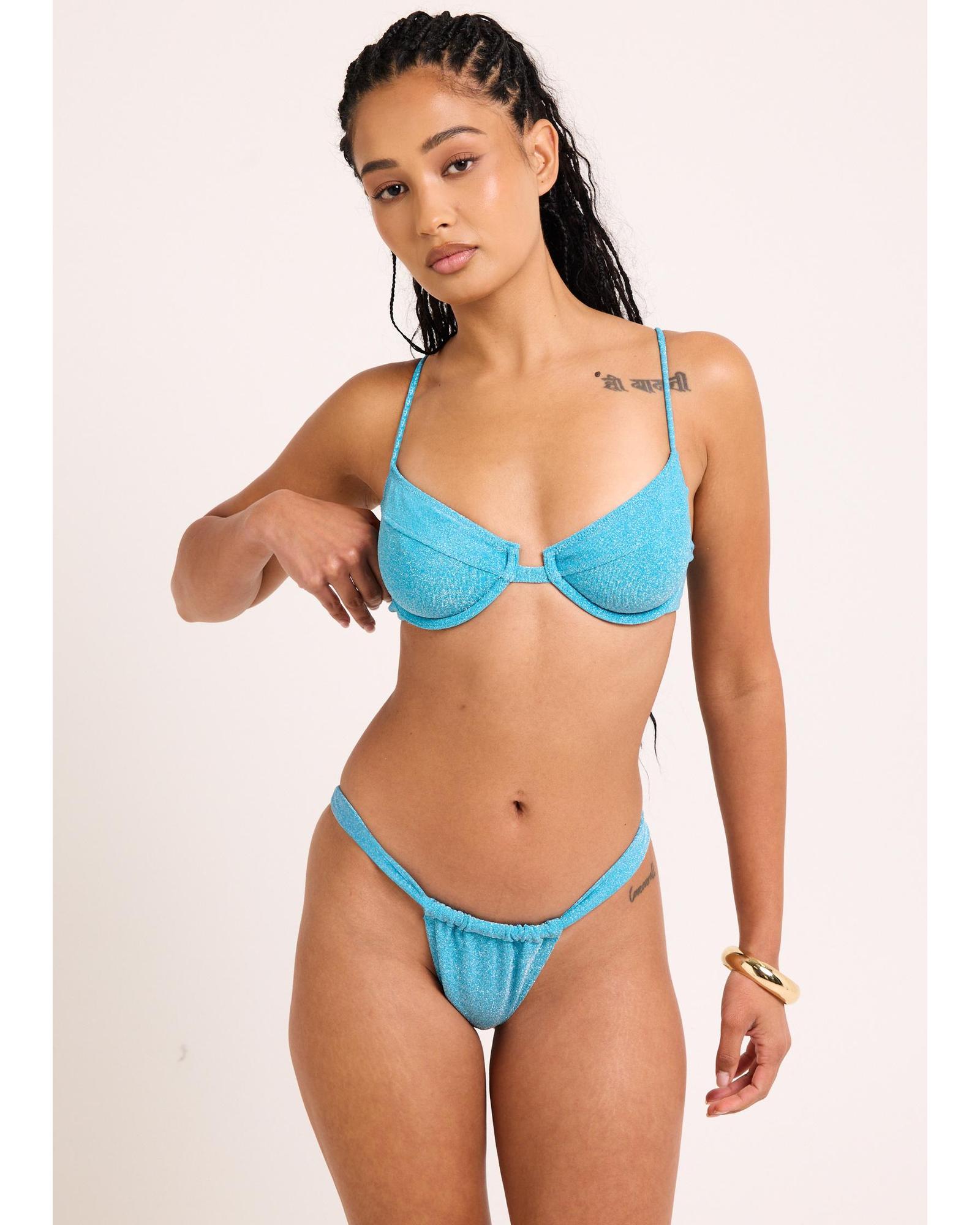 Lurex Underwire Bikini Set