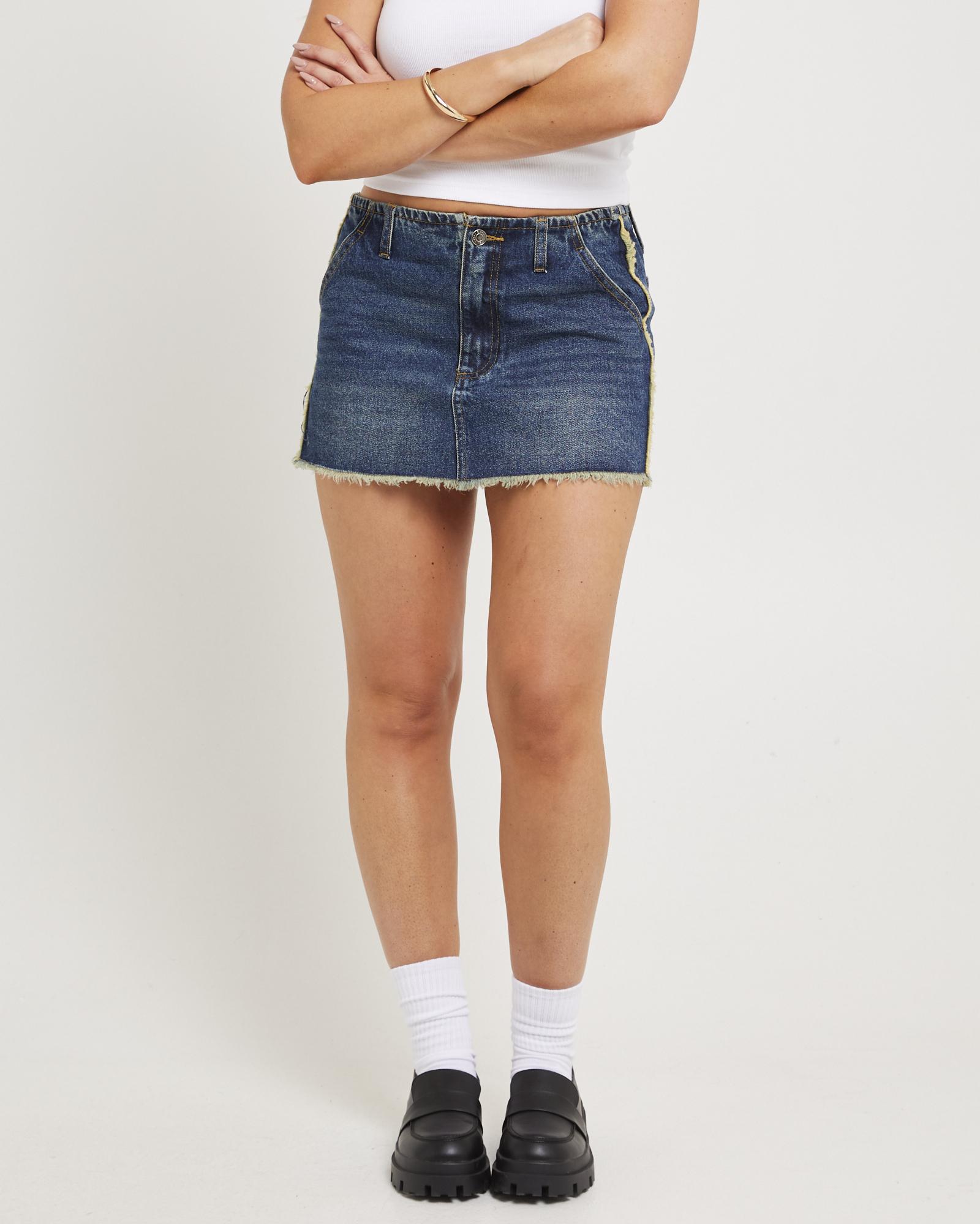 Manilla Denim Midi Skirt