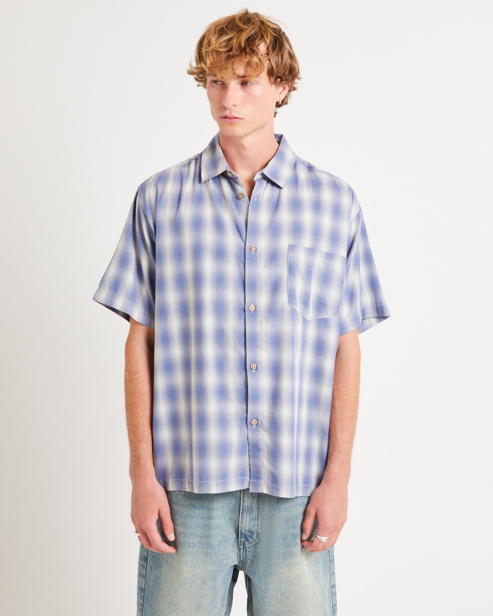 Dazed Ombre Check Shorts Sleeve Shirt