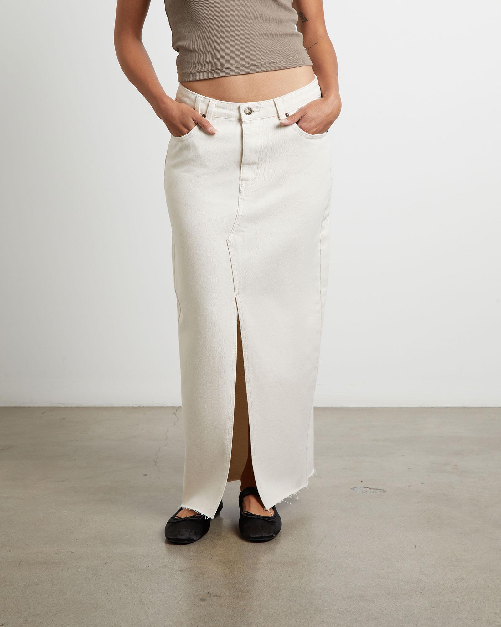 Eva Maxi Denim Skirt