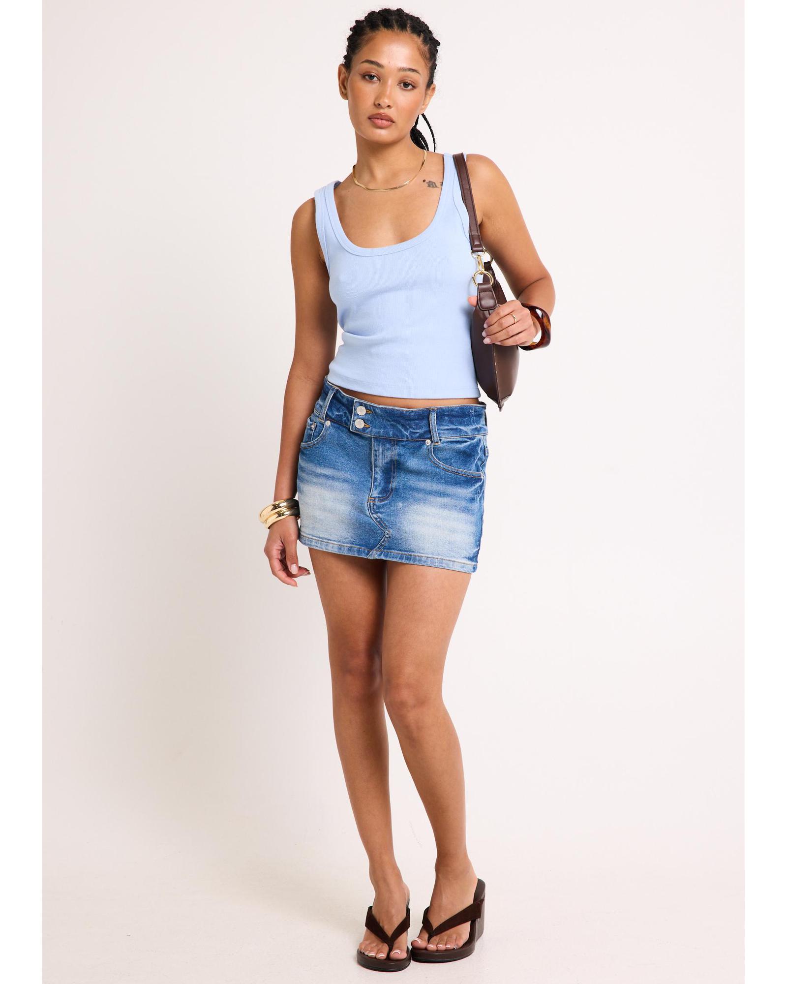 Marcos Mini Denim Skirt