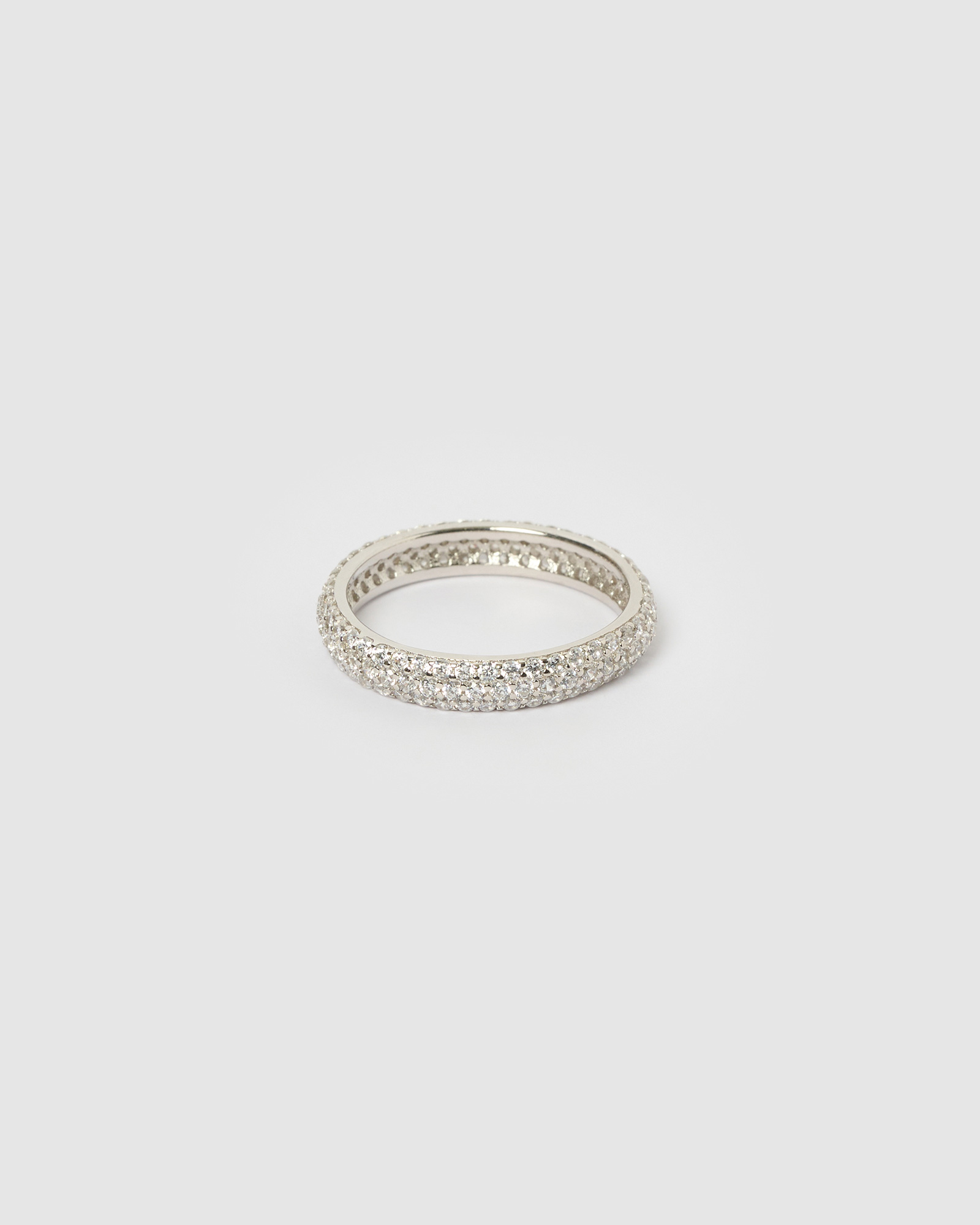 Tatiana Ring Silver Clear