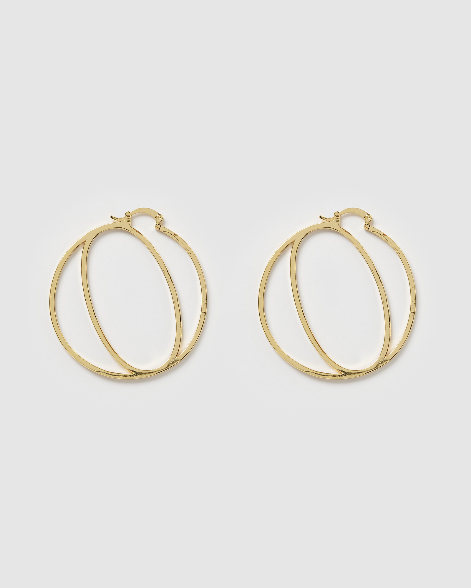 Alphabet Letter O Hoop Earrings