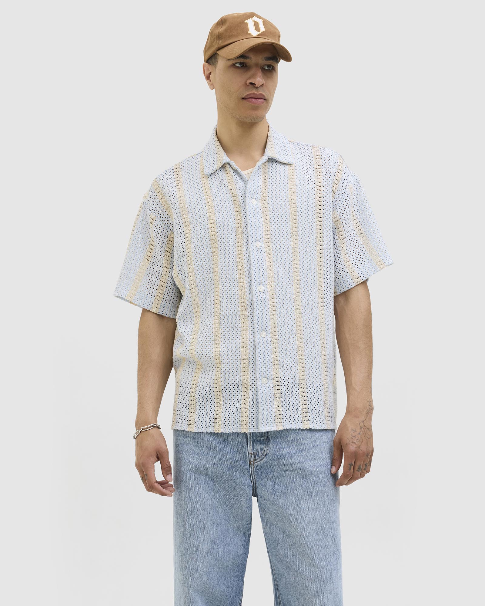 Jorbellagio Crochet Shirt SS SN