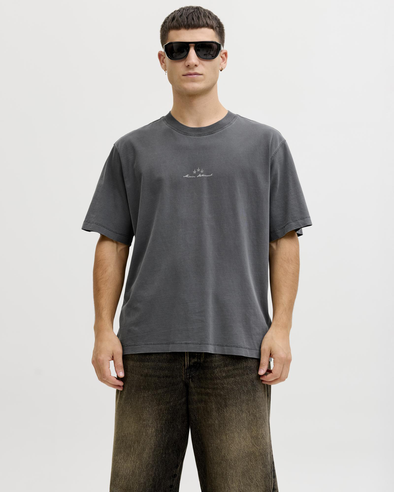 Dust Washed Back SS Crew Neck Tee