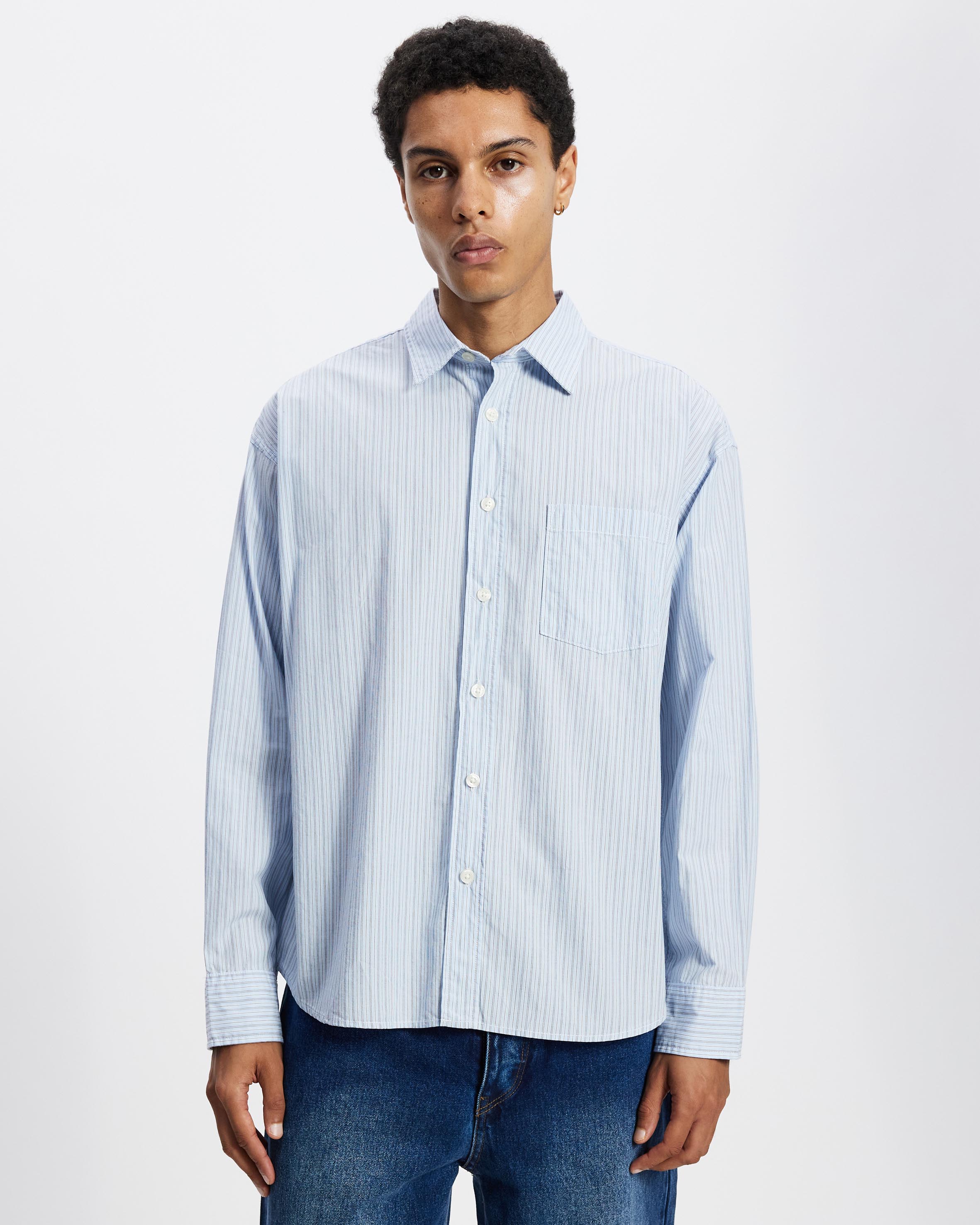 Meadows Poplin Stripe Shirt