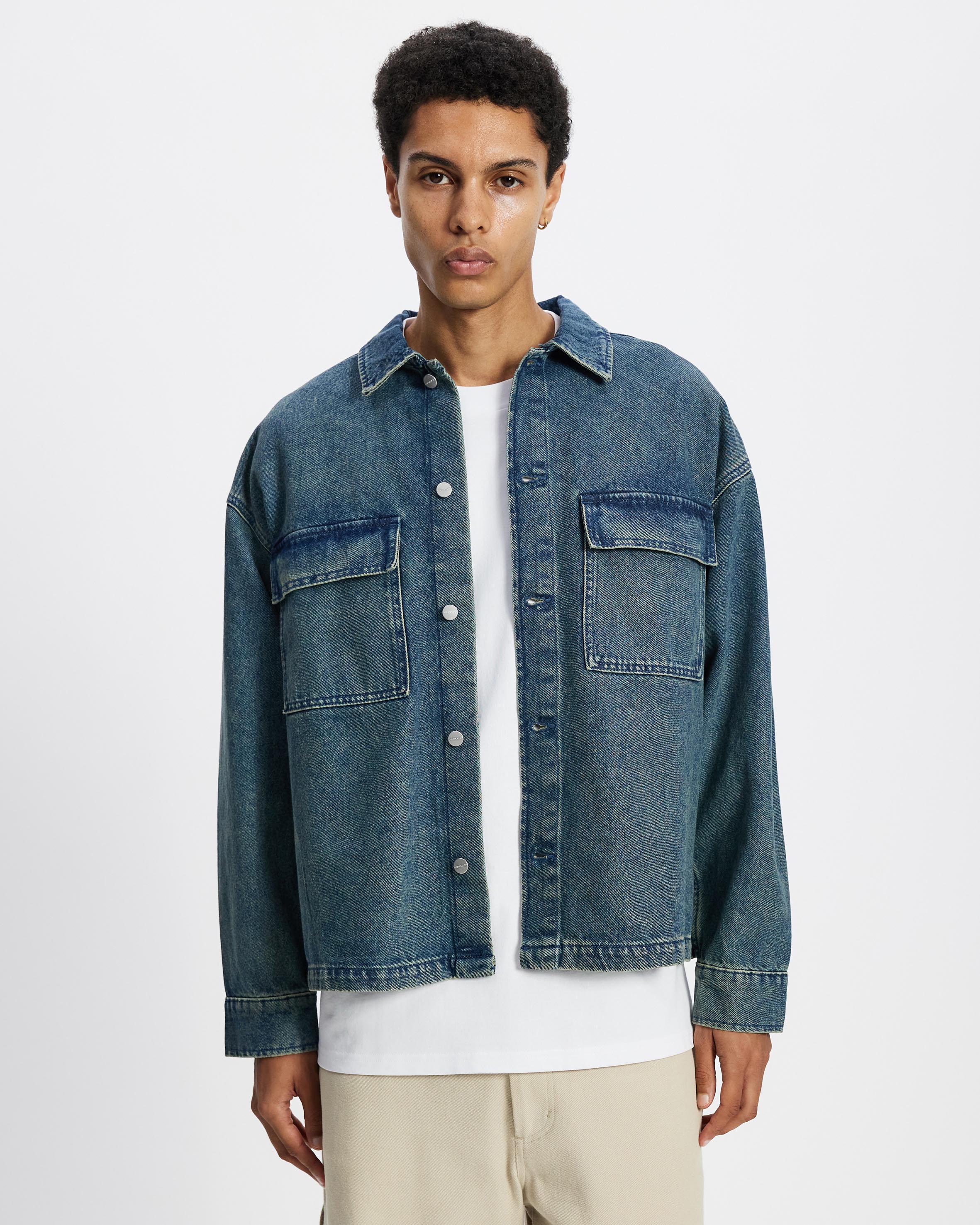 Meadows Denim Long Sleeve Overshirt