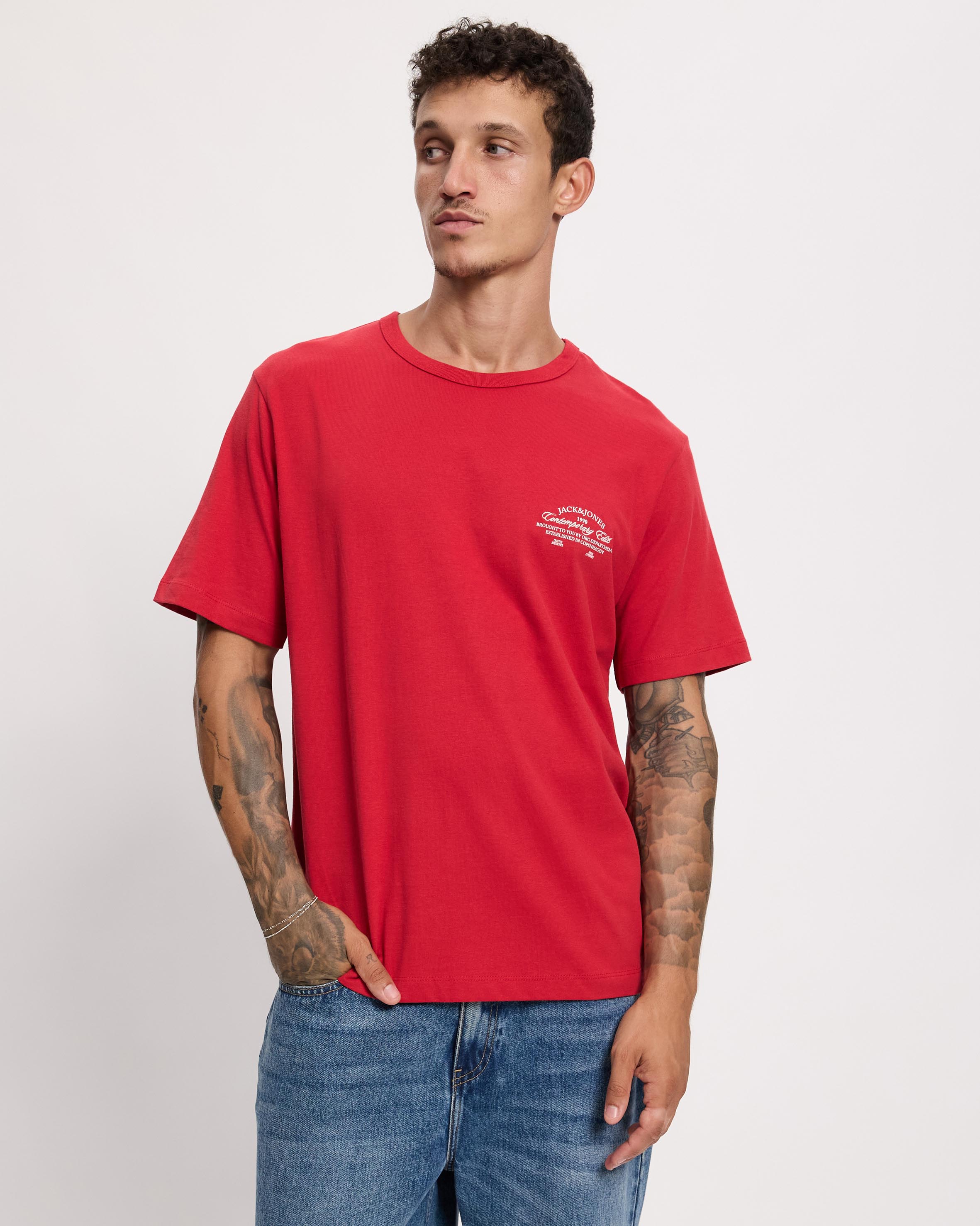 Nantucket Script Chest Tee