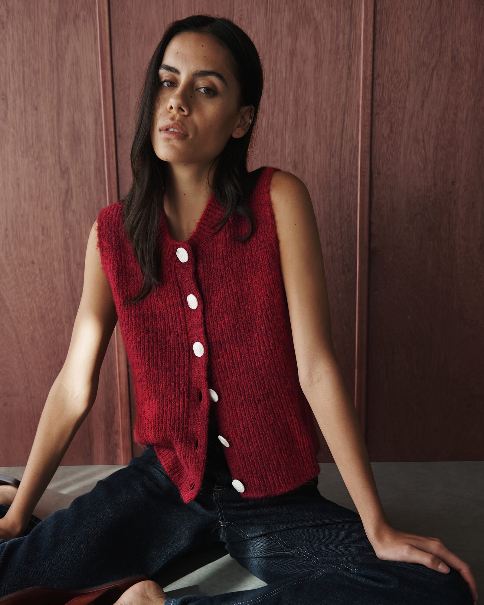 Lily Button Vest