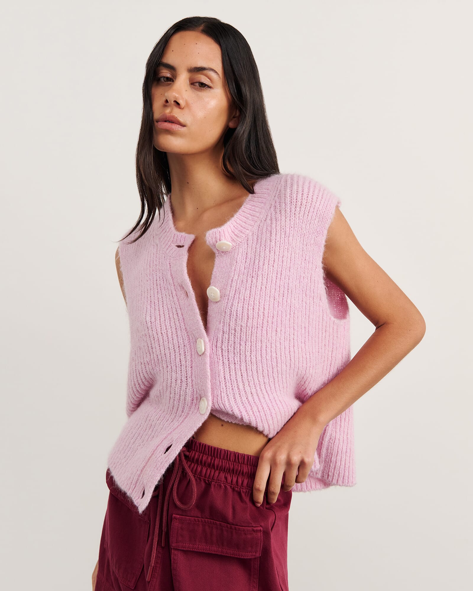Lily Button Vest