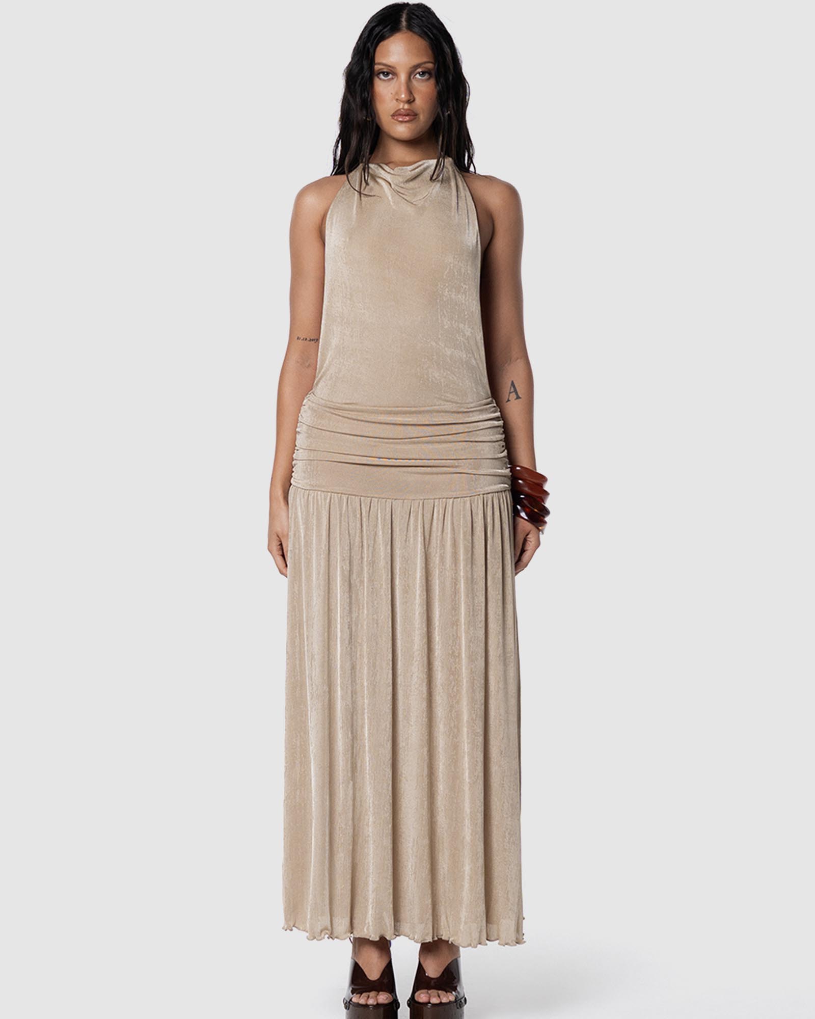 Elena Backless Midi Dress