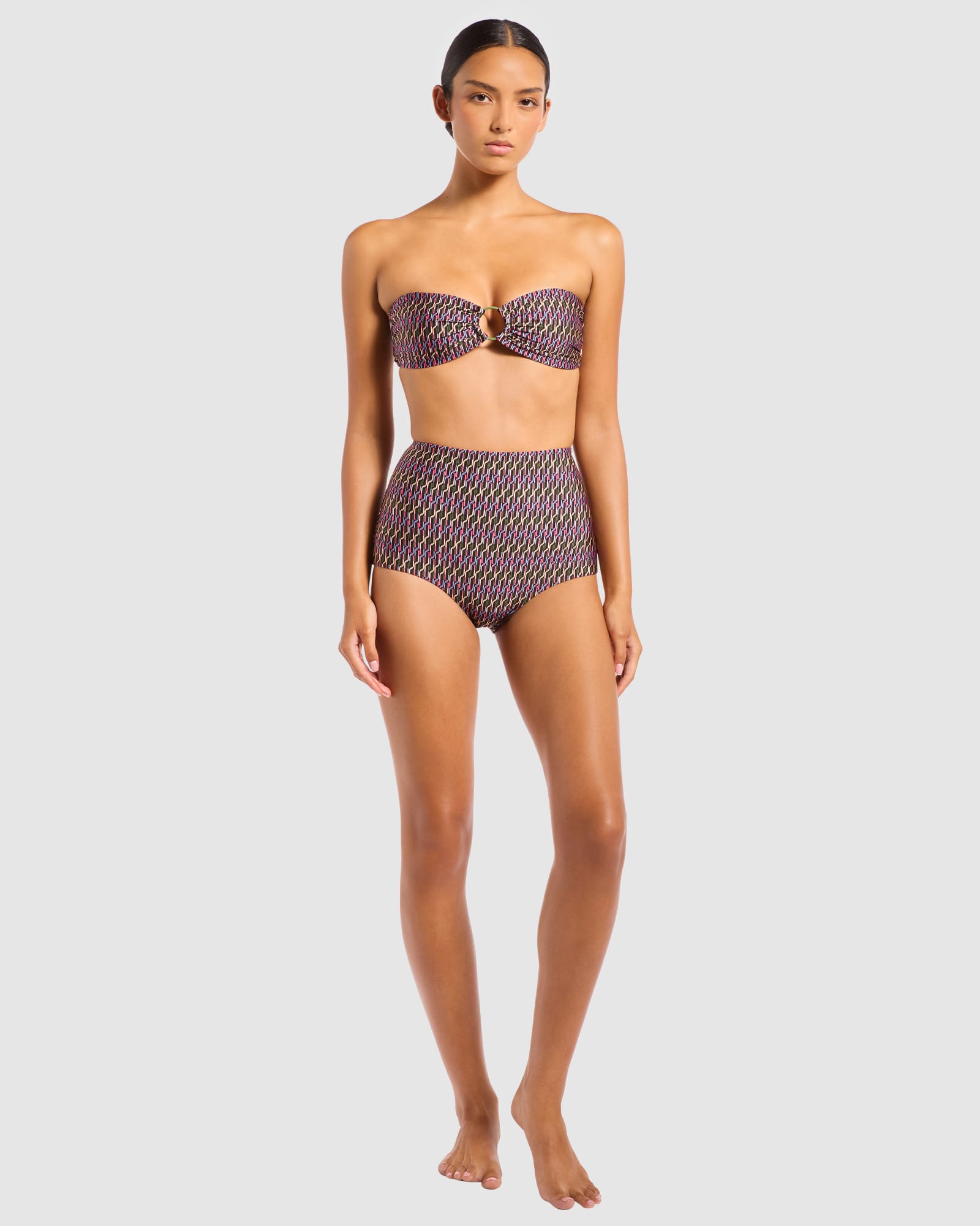 Paloma High Waist Boyleg Bikini Bottom