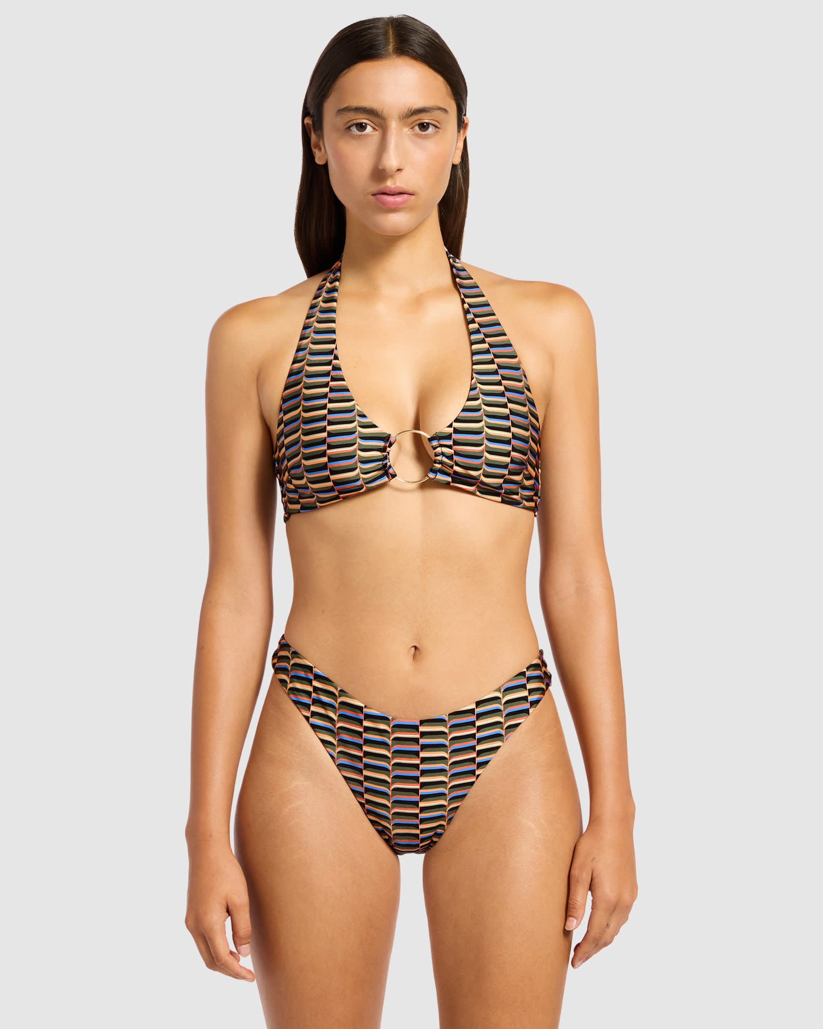 Urban Geo Triangle Bikini Top