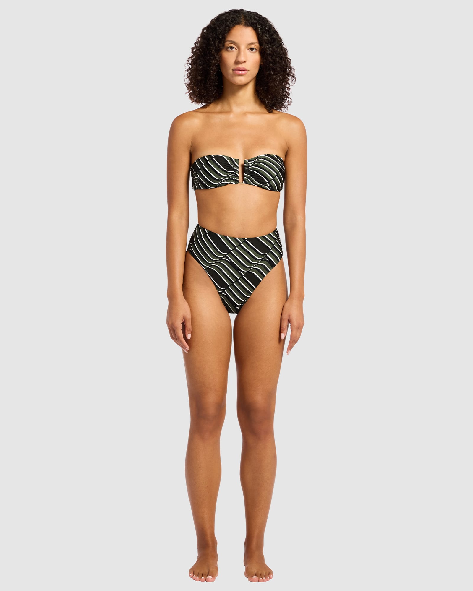 Mirage High Waist High Leg Bikini Bottom