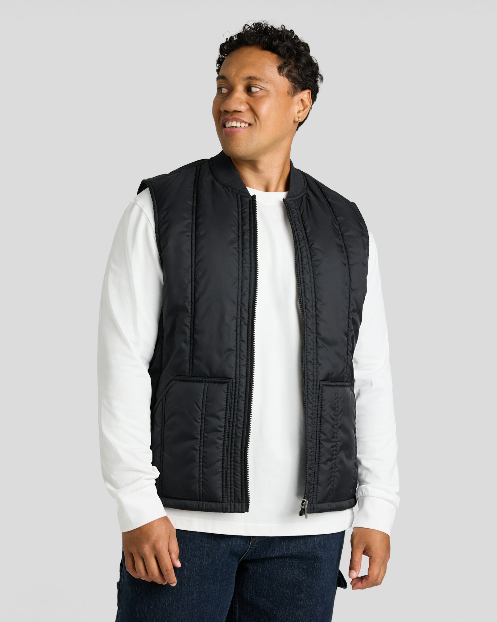 Panel Zip Thru Vest