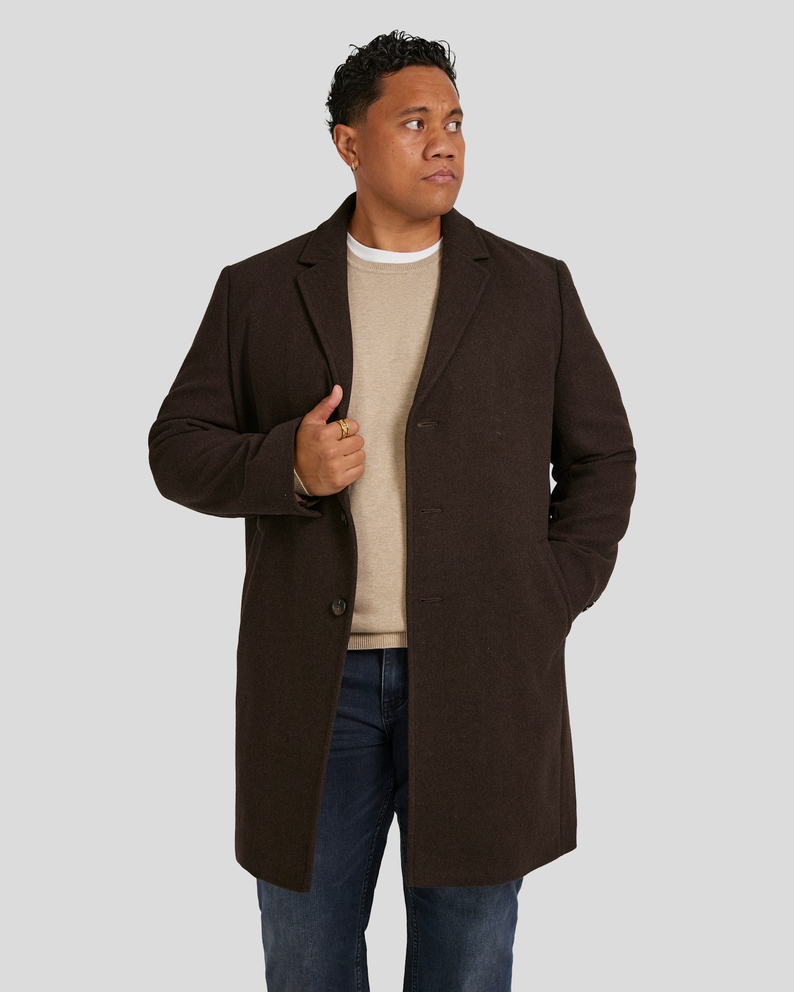 Carson Wool Blend Overcoat