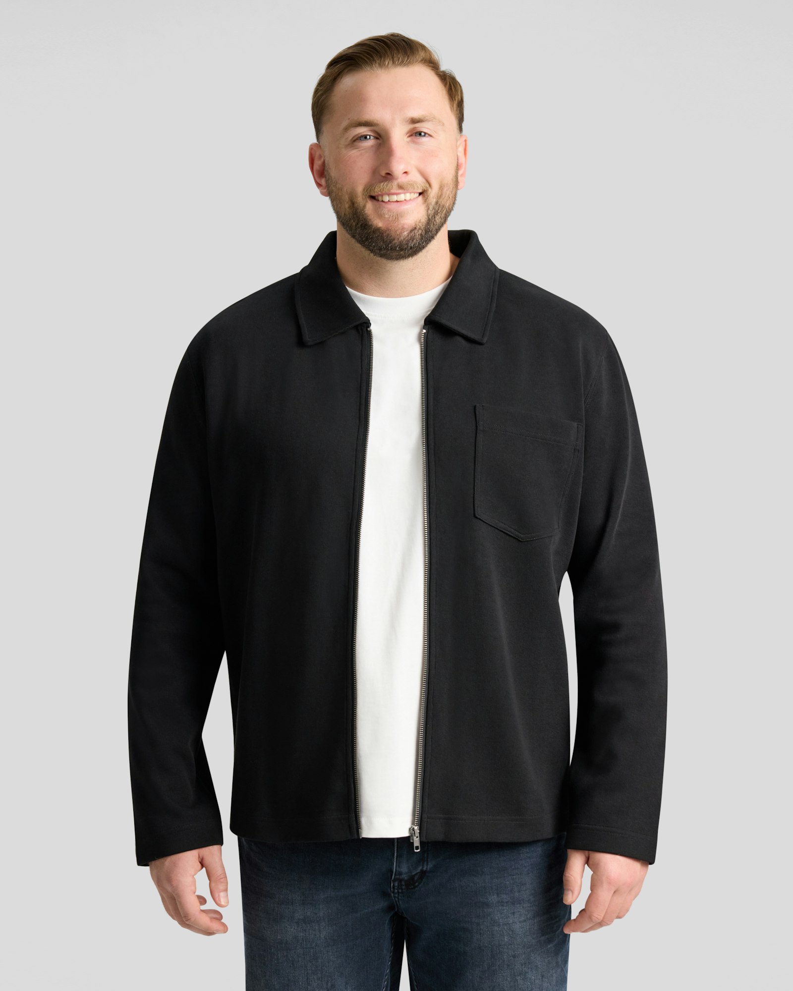 Lars Rib Zip Thru