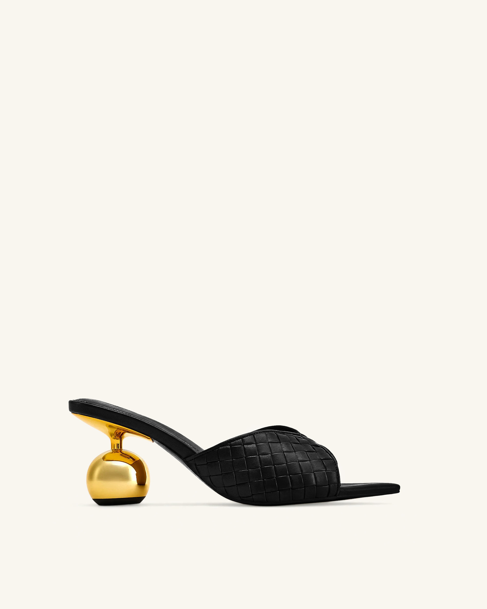 Ellie Braided Sphere Heel Mules