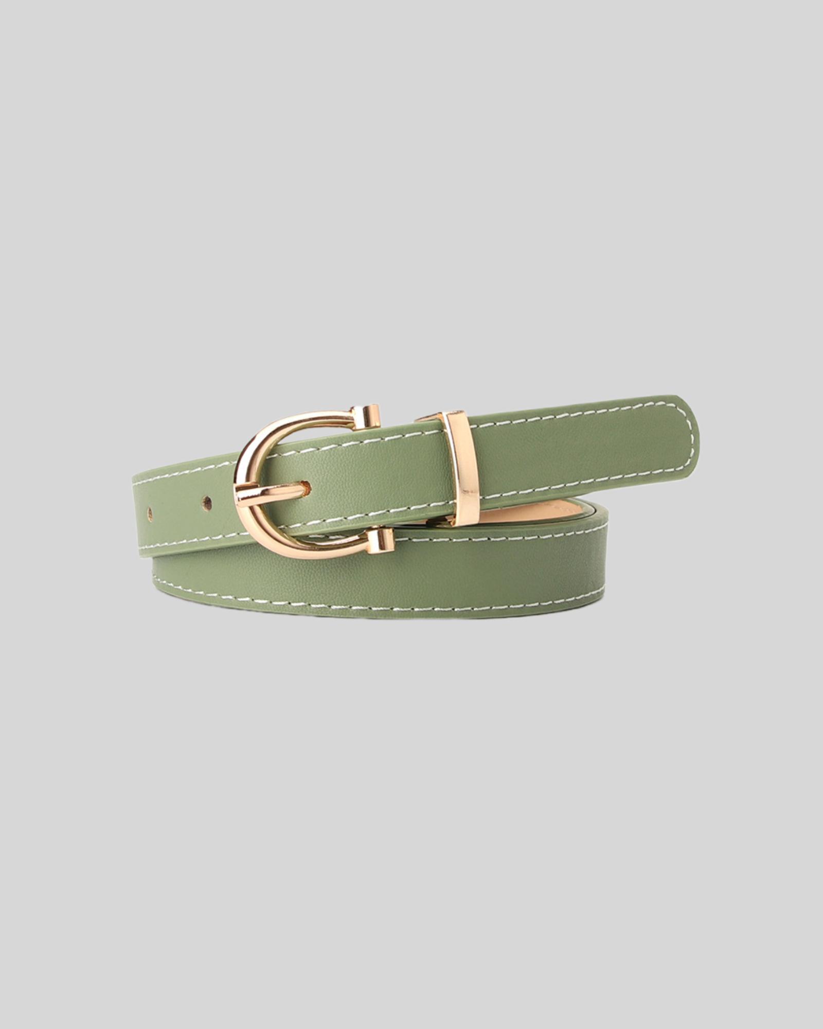 Needle Buckle Belt - Green
