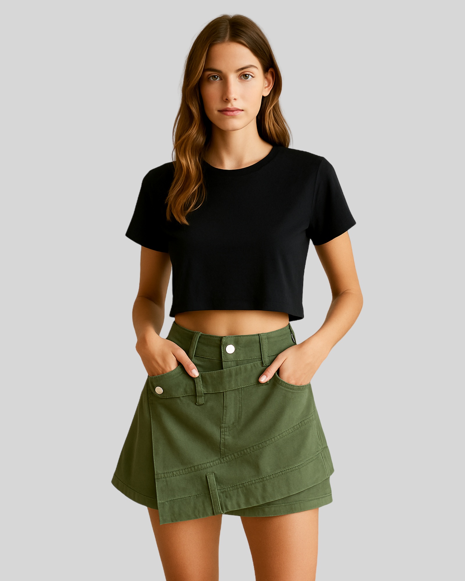 Cargo Shorts for Women High Waisted Casual Chino Shorts-Bethany Shorts