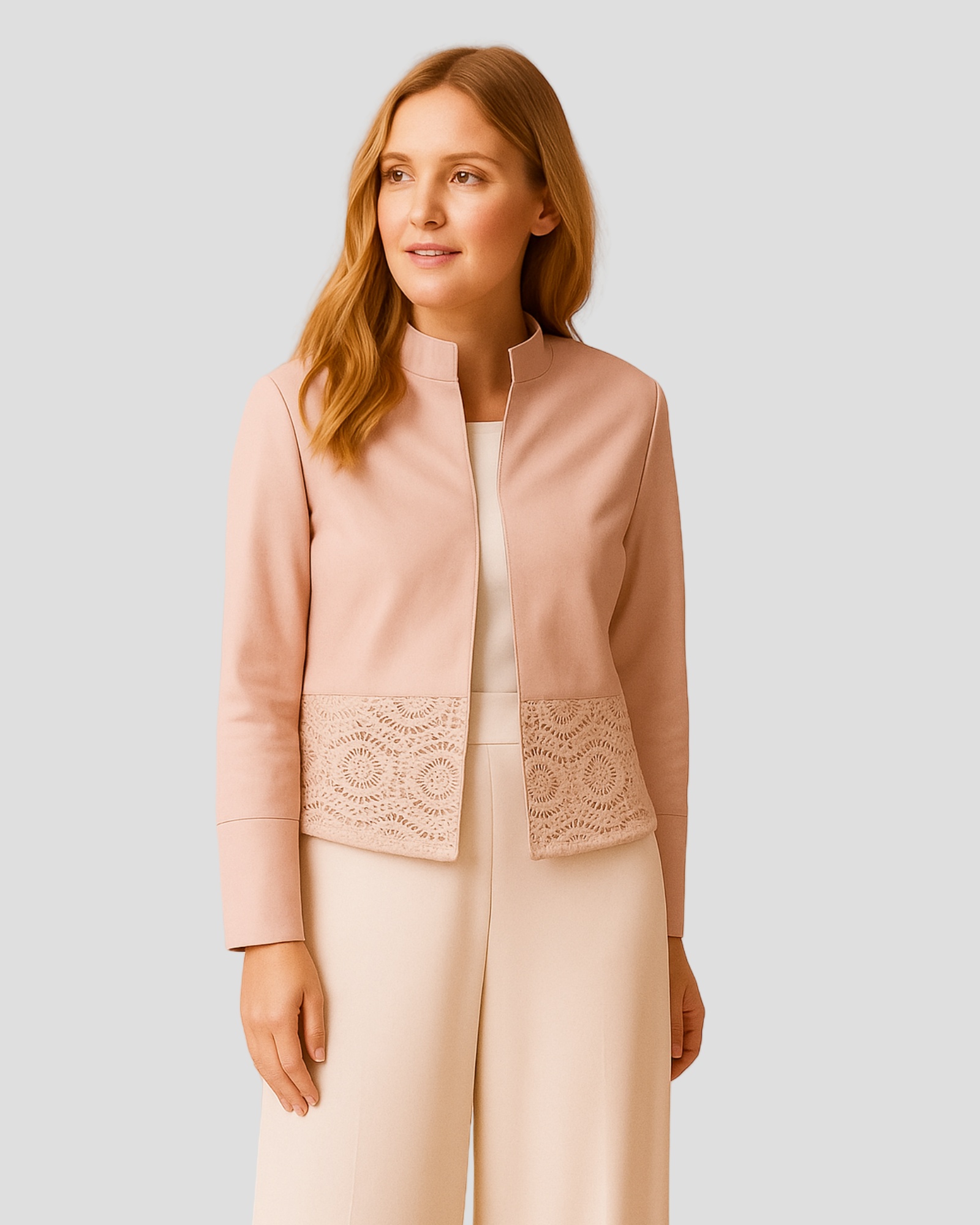 VERA - Leather Jacket Rose