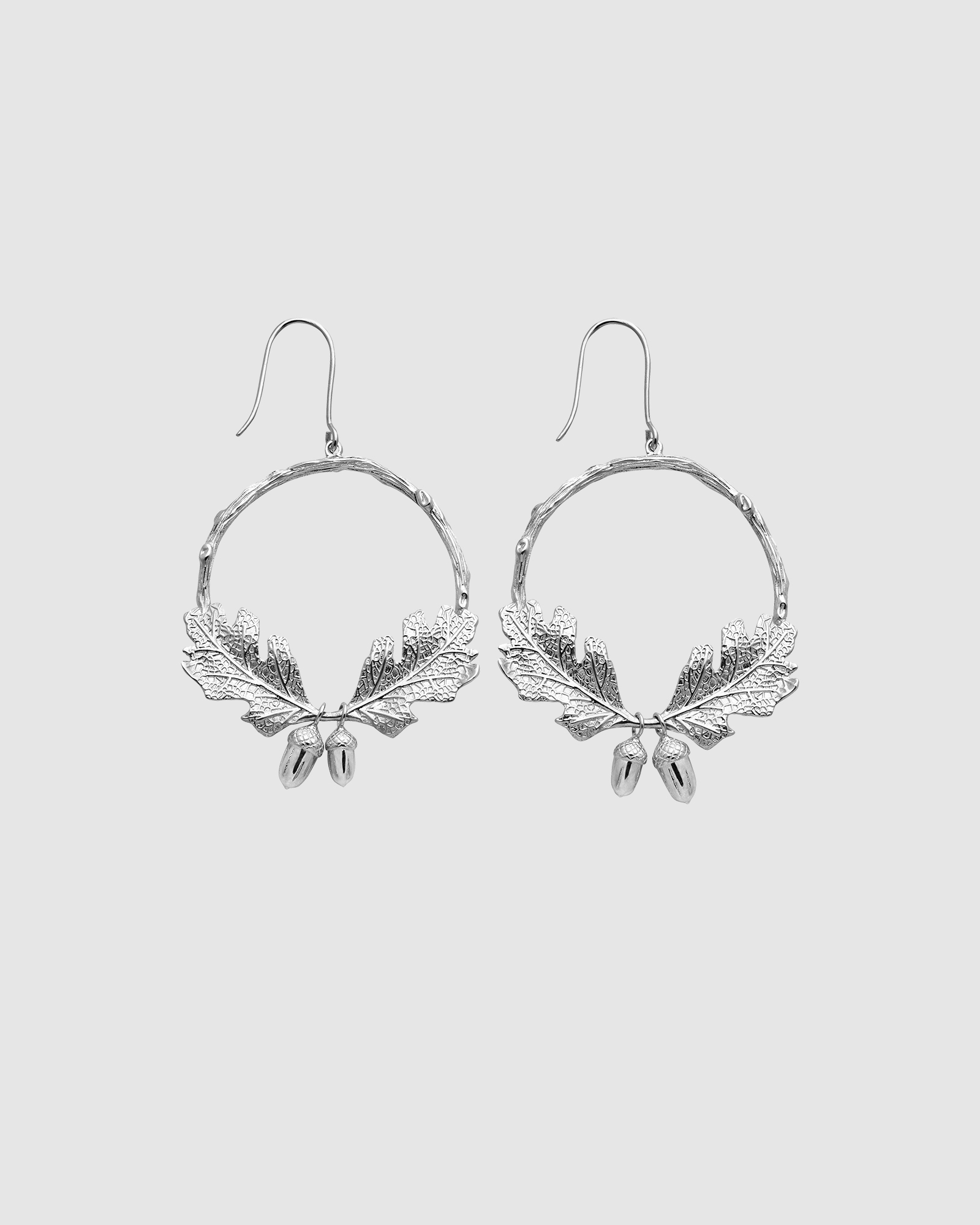 Acorn & Leaf Wreath Earrings