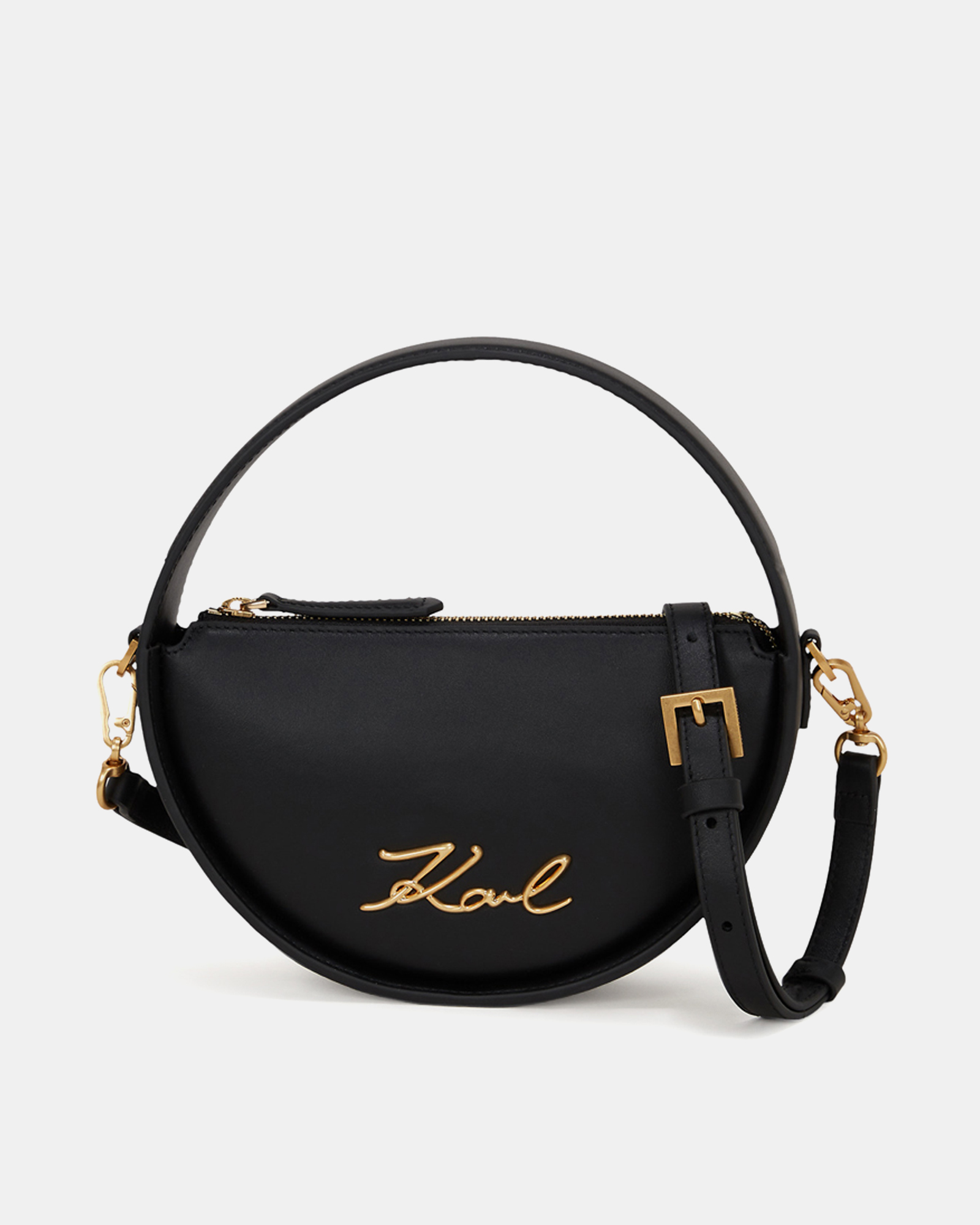 K/Signature Round Crossbody Bag