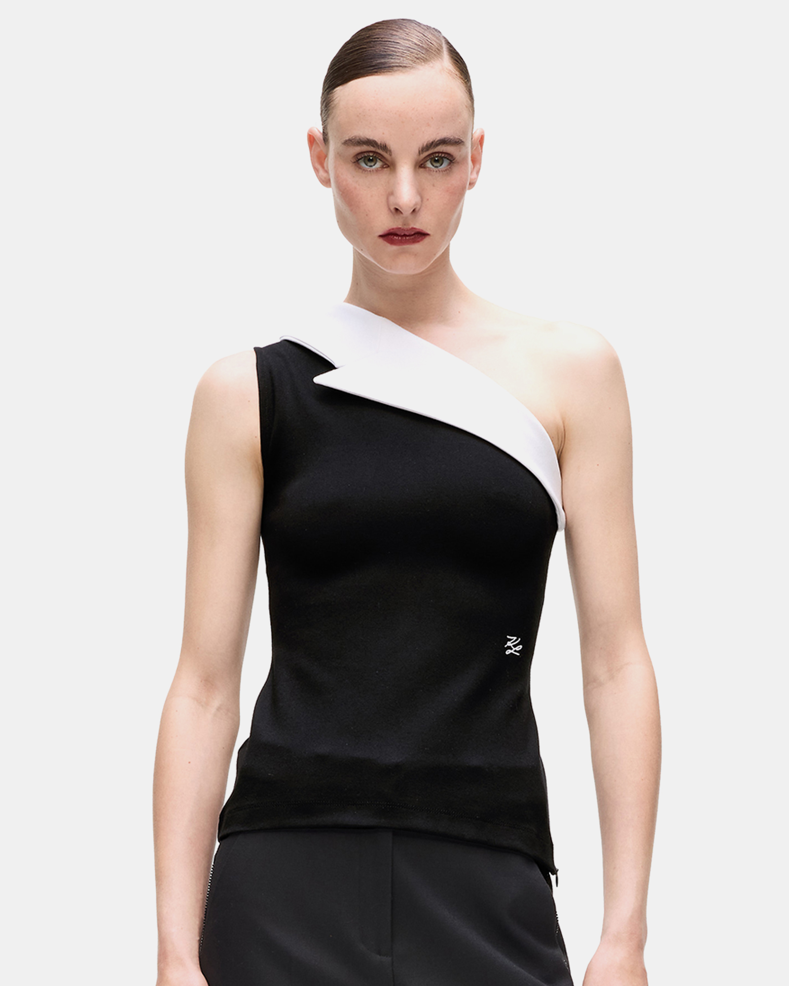 Asymmetric Lapel Top