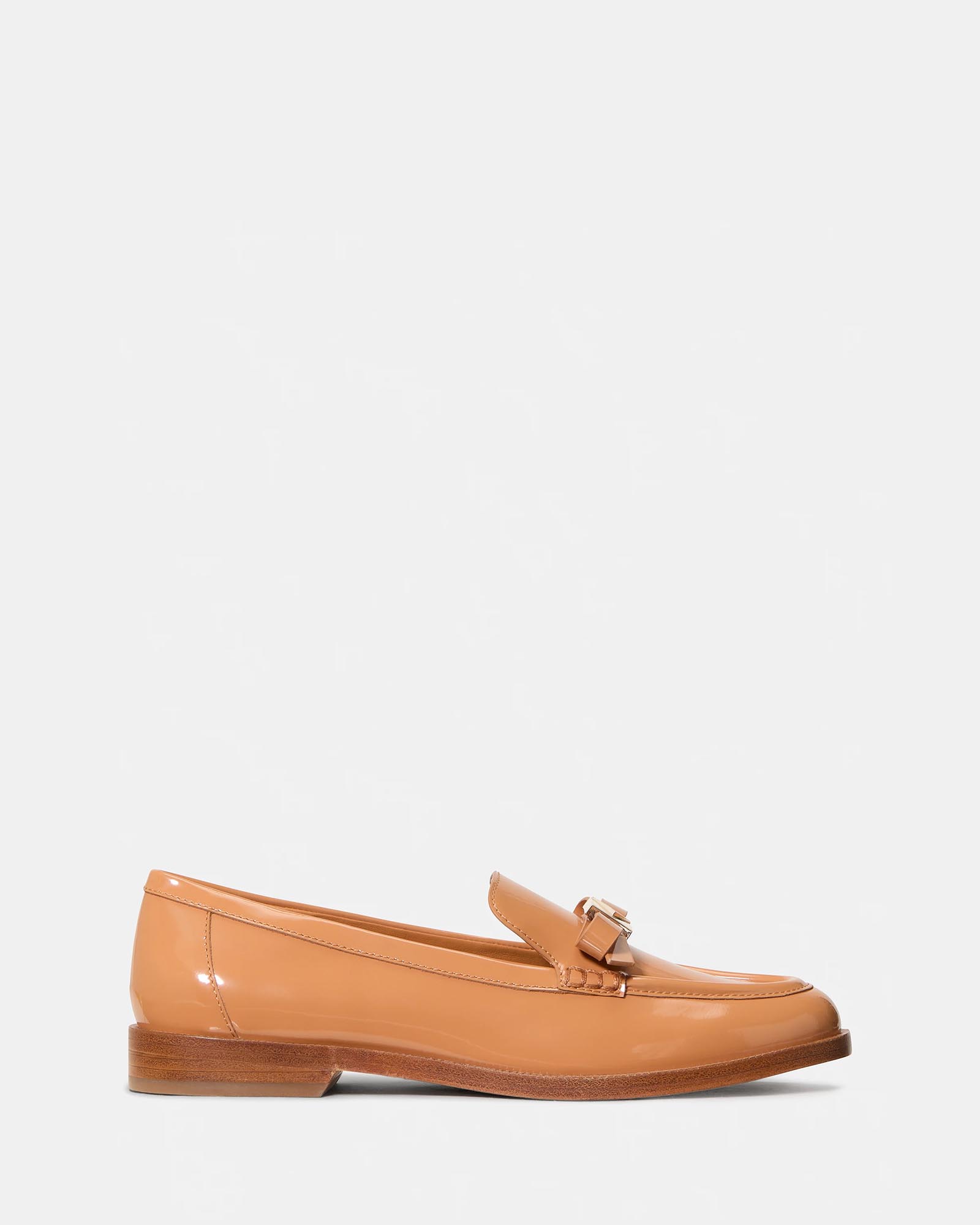 Deco Bow Patent Leather Loafers