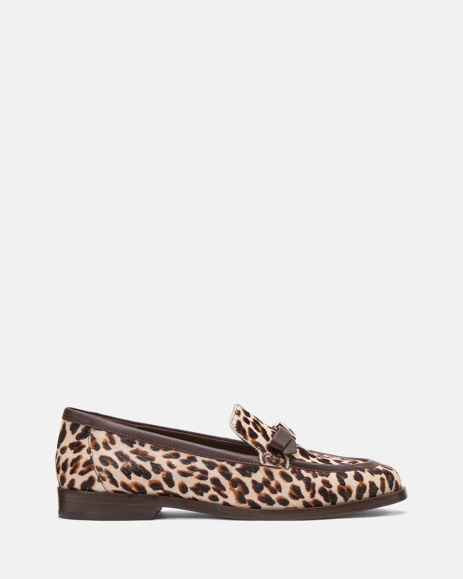 Deco Bow Downtown Leopard Haircalf Loafers