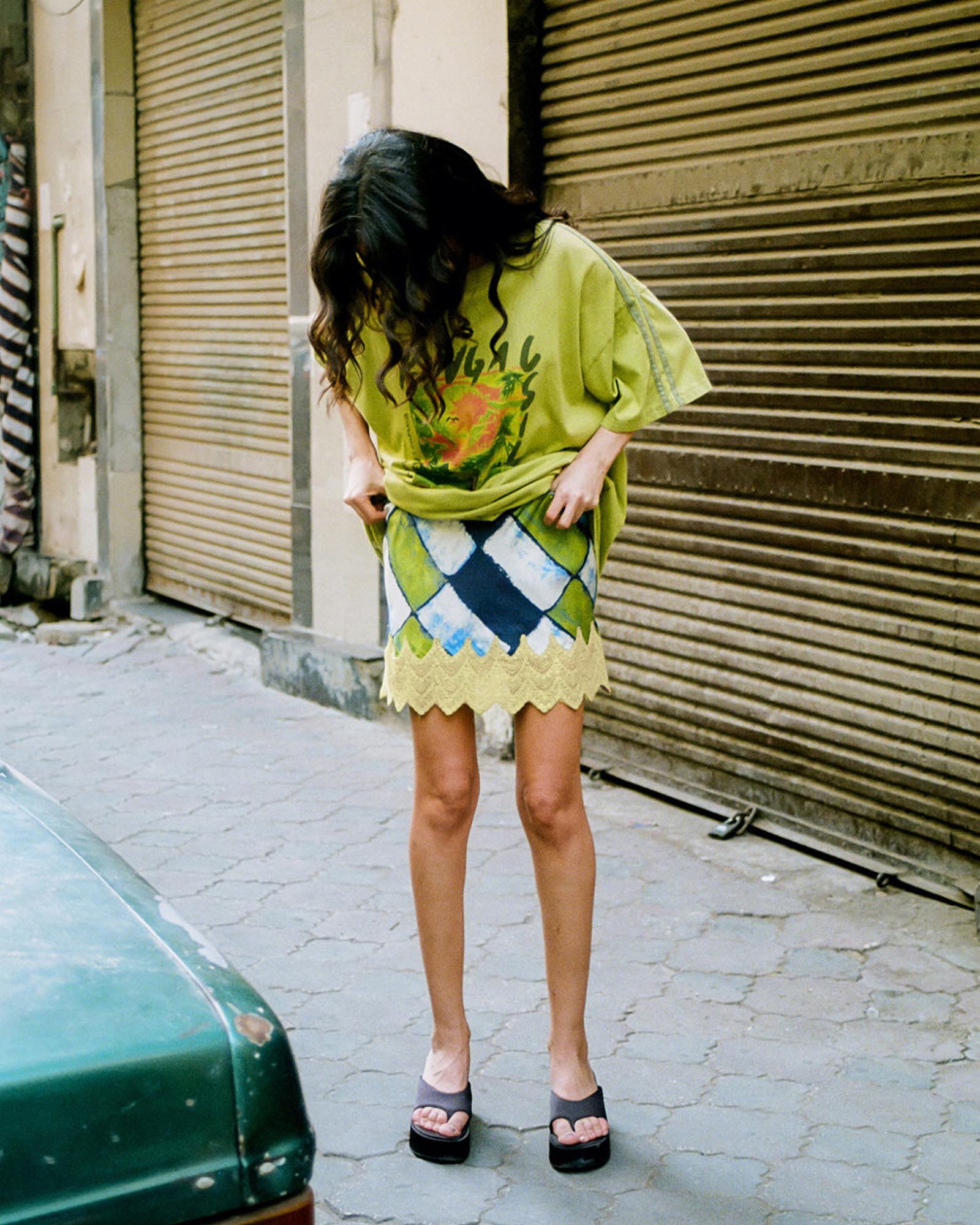 Oro Tile Vera Mini Skirt