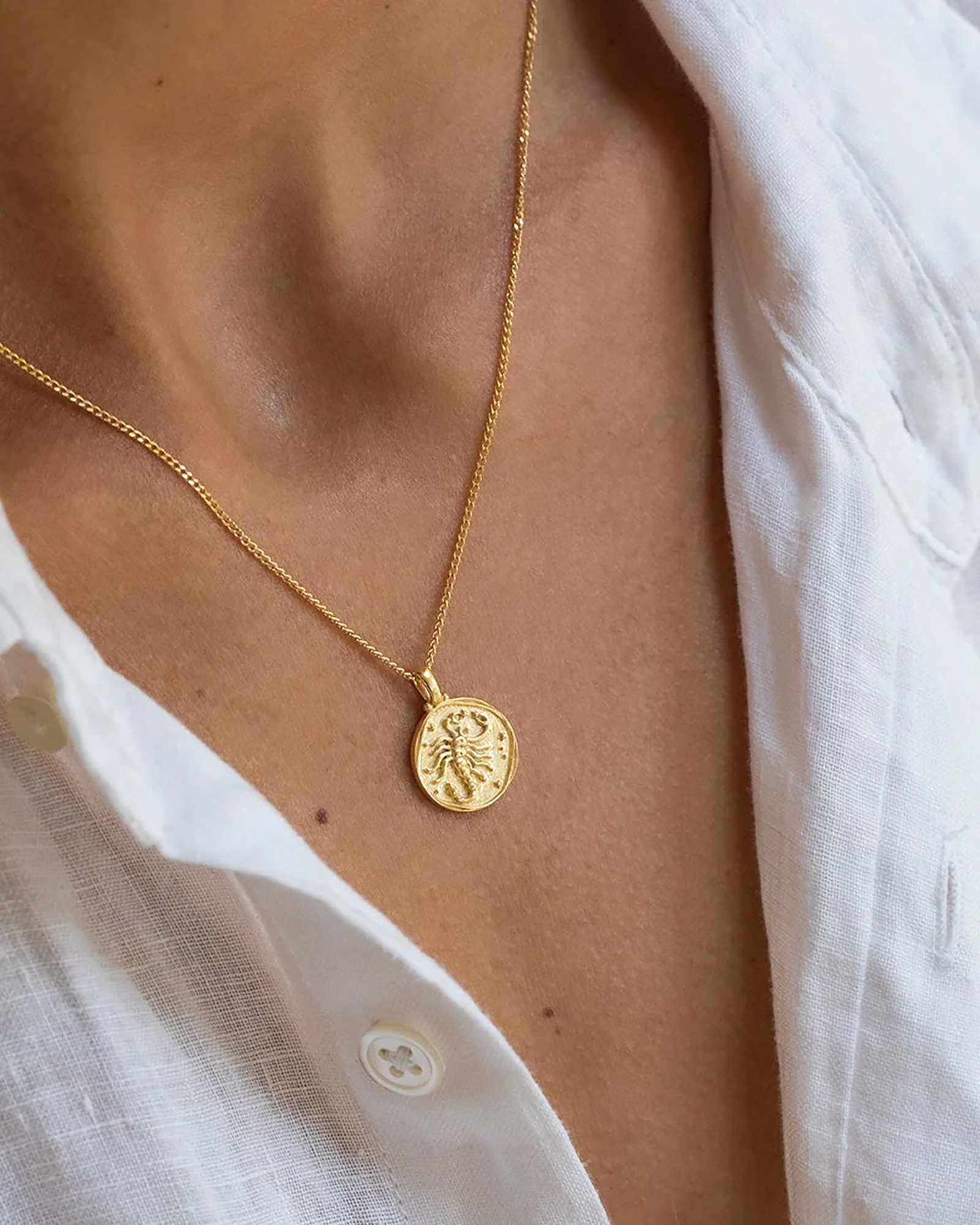 Scorpio Zodiac Necklace
