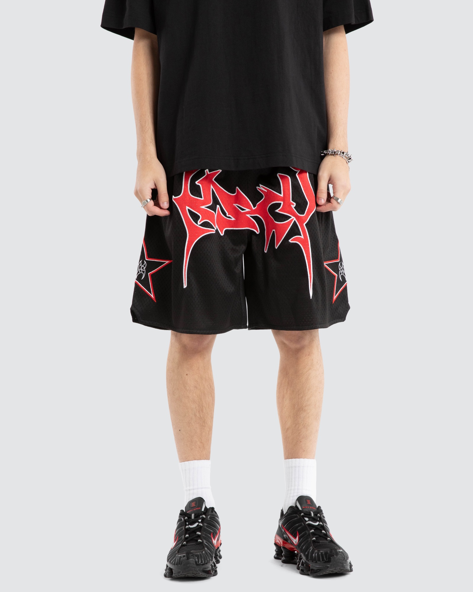 Caution Mesh Basketballs Short